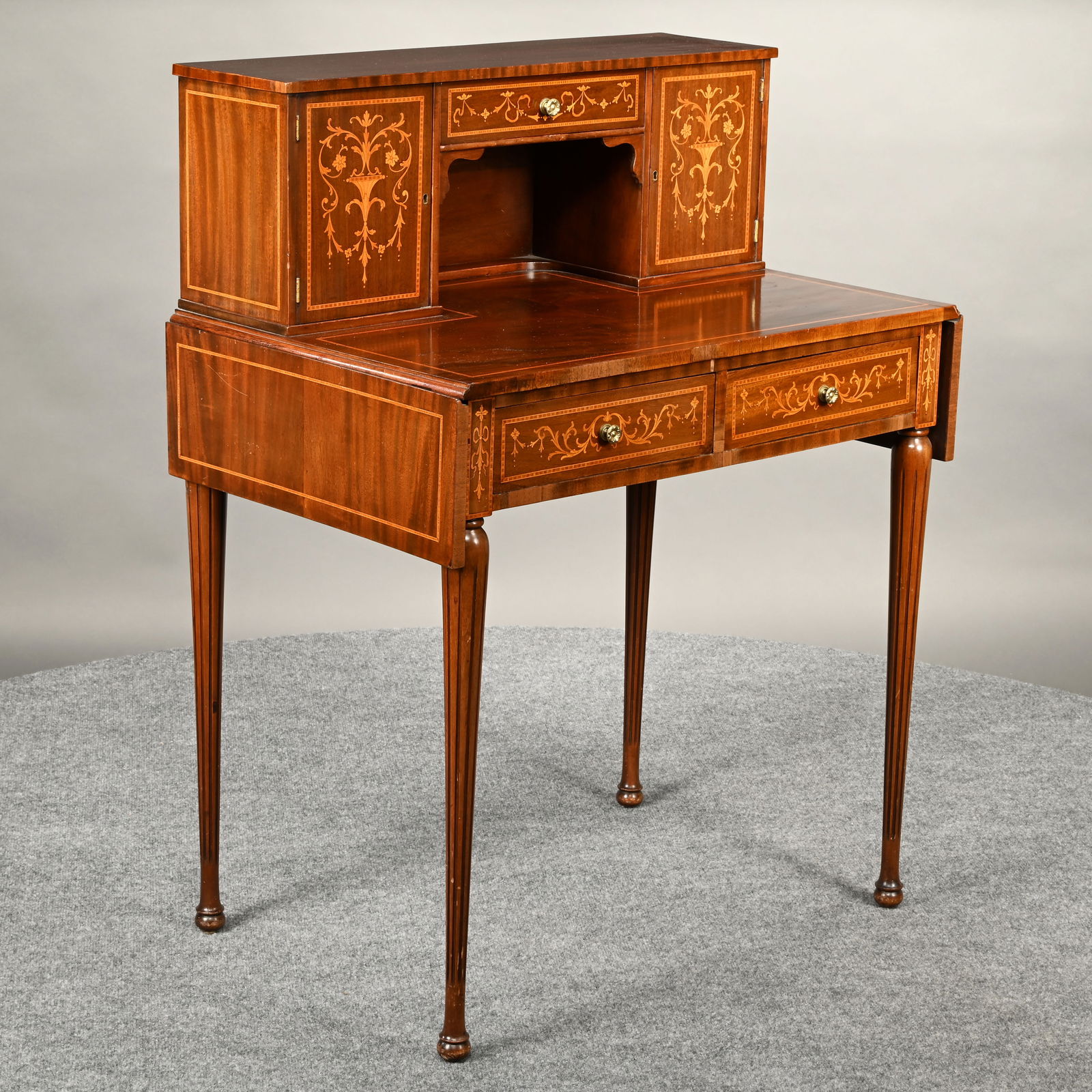 Edwardian Lady's Marquetry Inlaid Writing Table (1 of 9)
