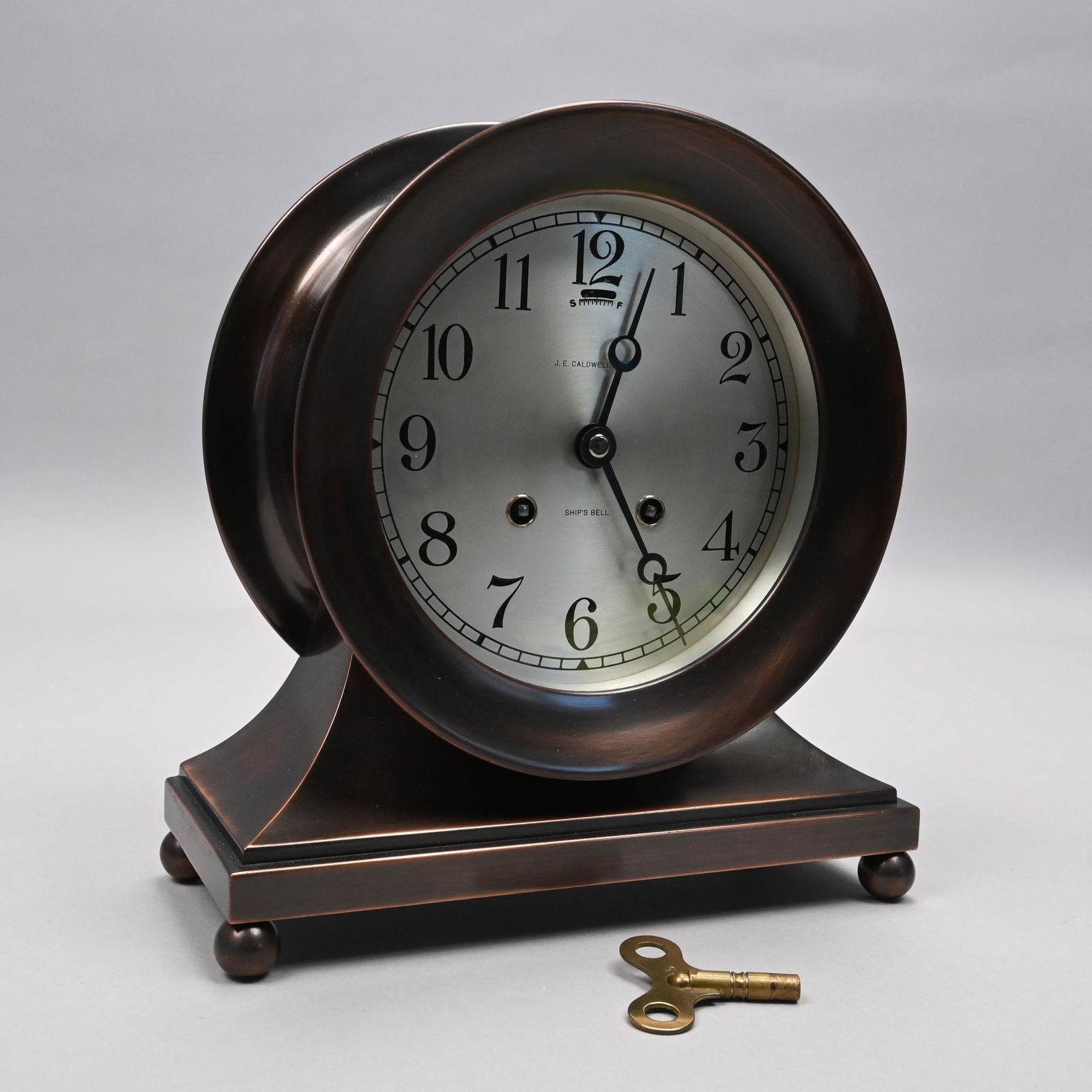 Chelsea Patinated Bronze Constitution Ship's Bell (1 of 8)