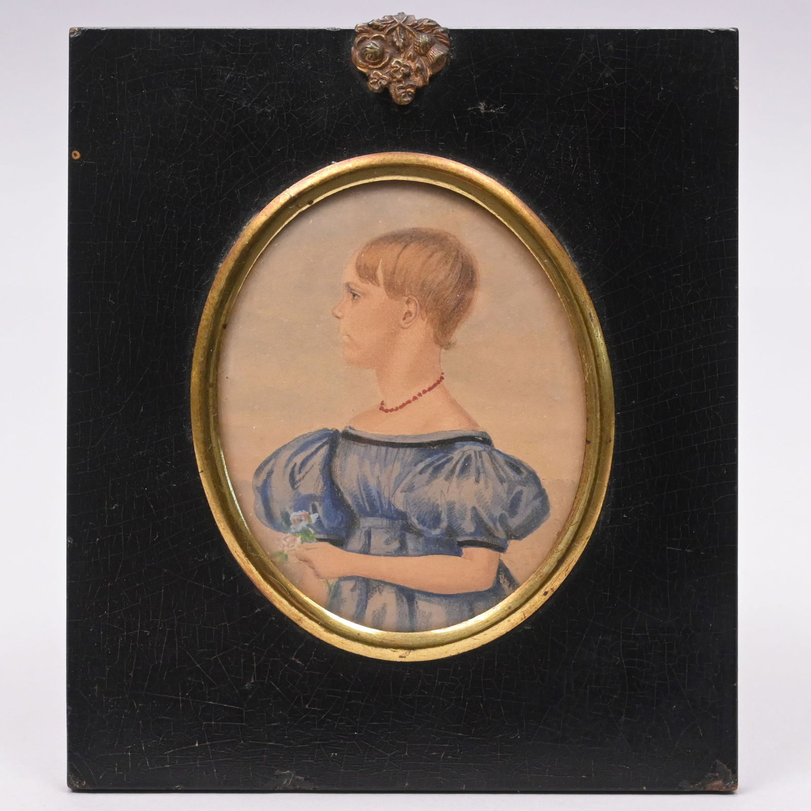 American School - Two Portrait Miniatures - 5