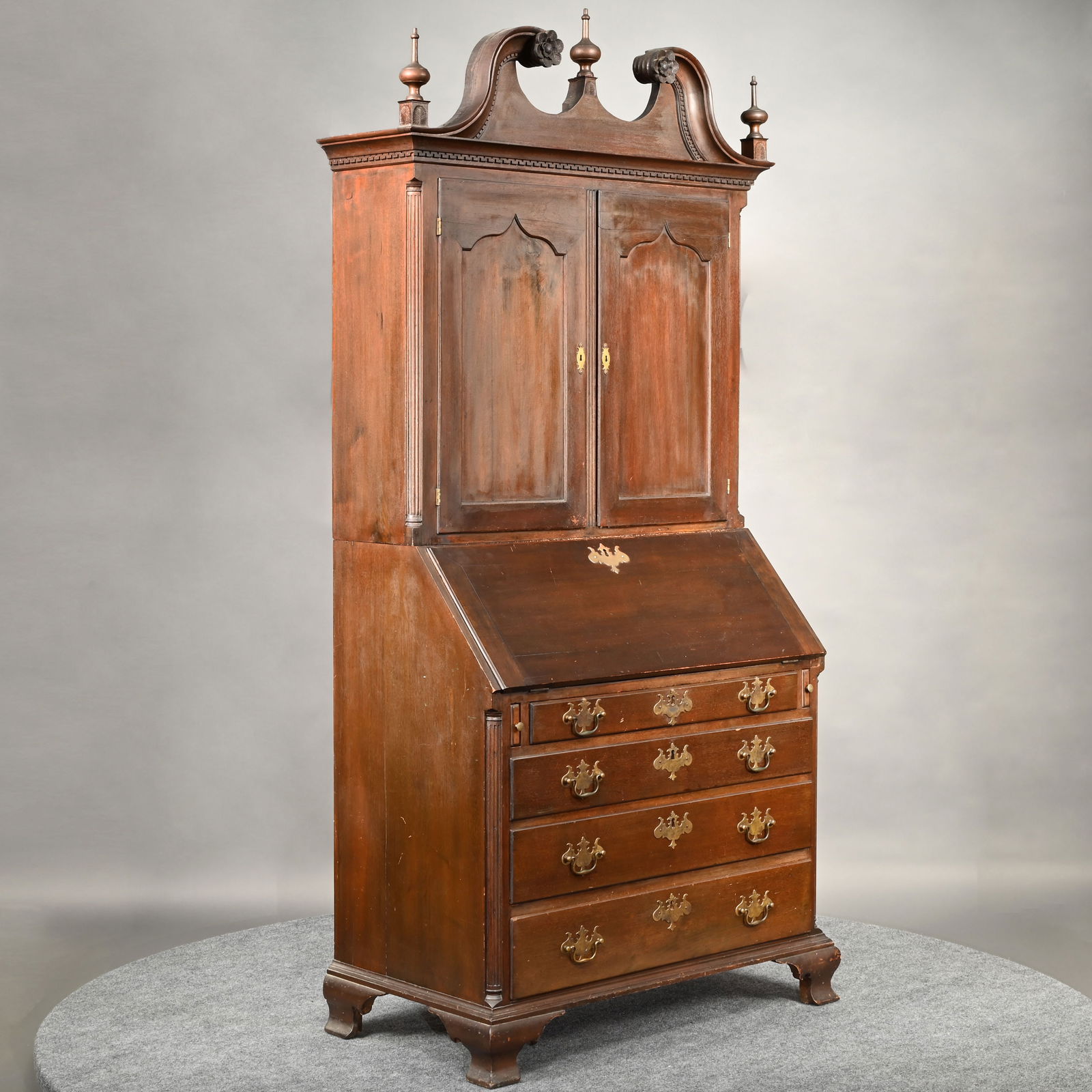 Centennial Chippendale Mahogany Secretary Desk (1 of 14)