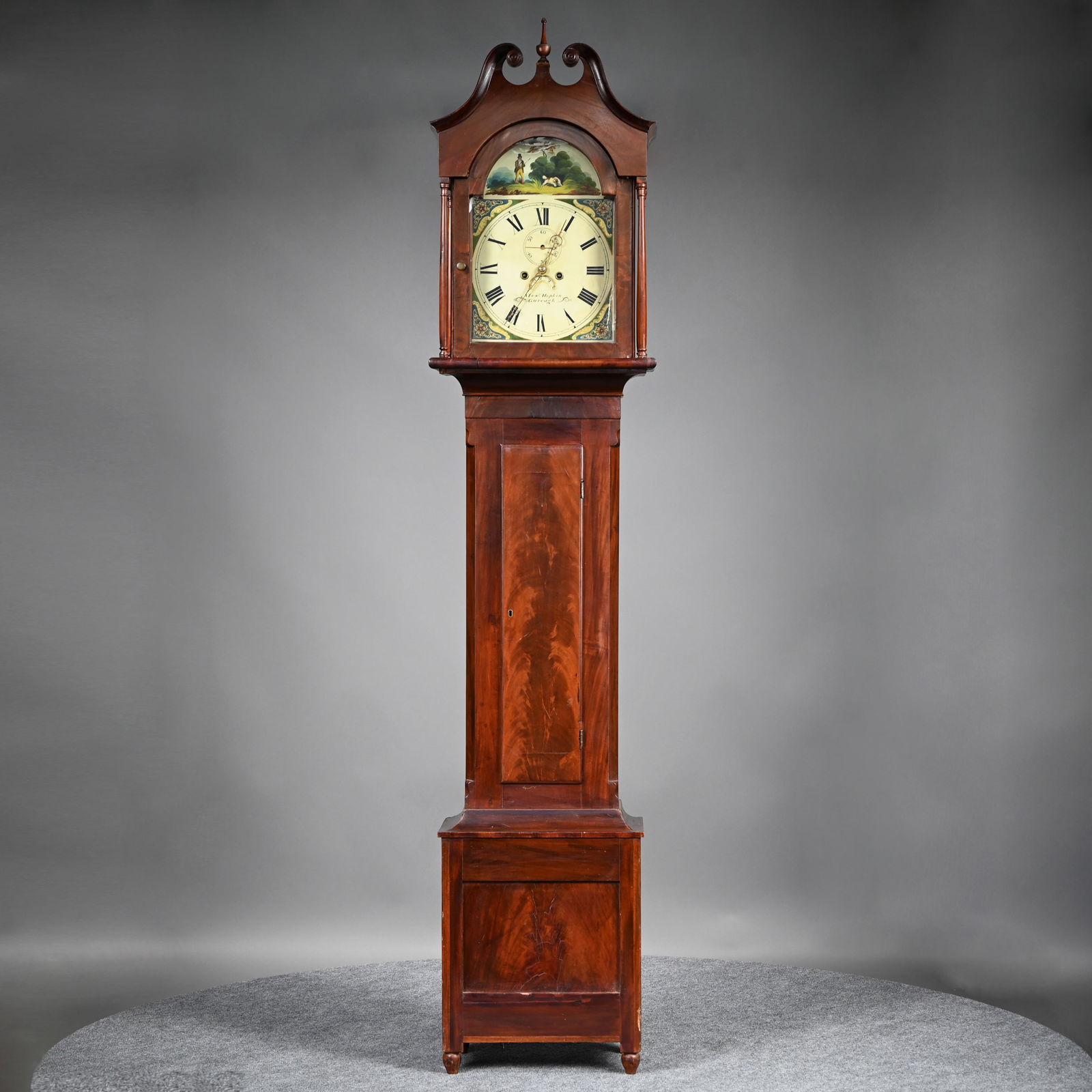 George III Irish Mahogany Tall Case Clock (1 of 14)