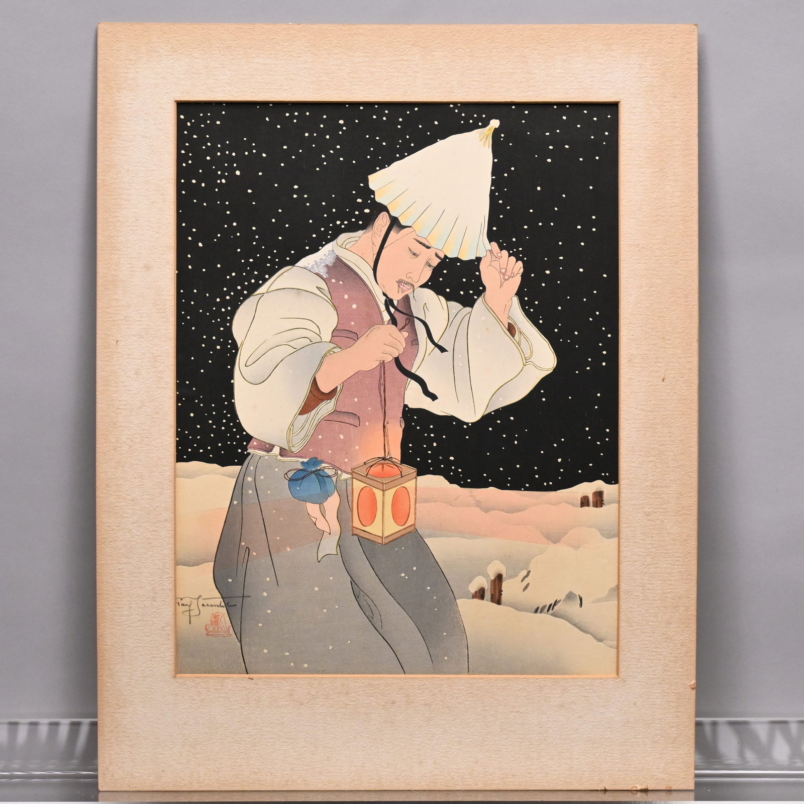 Paul Jacoulet - Three Woodblock Prints - 10