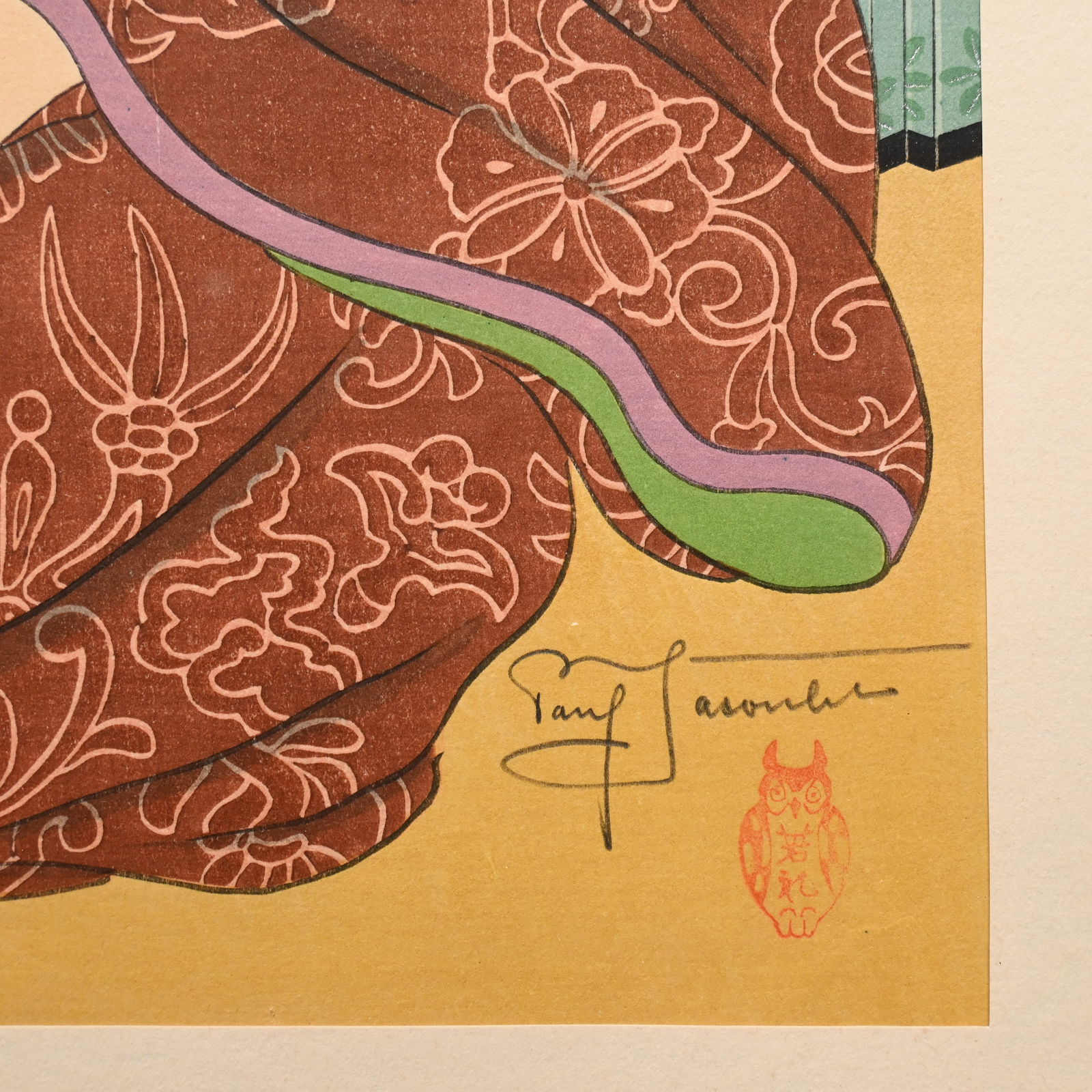 Paul Jacoulet - Three Woodblock Prints - 7