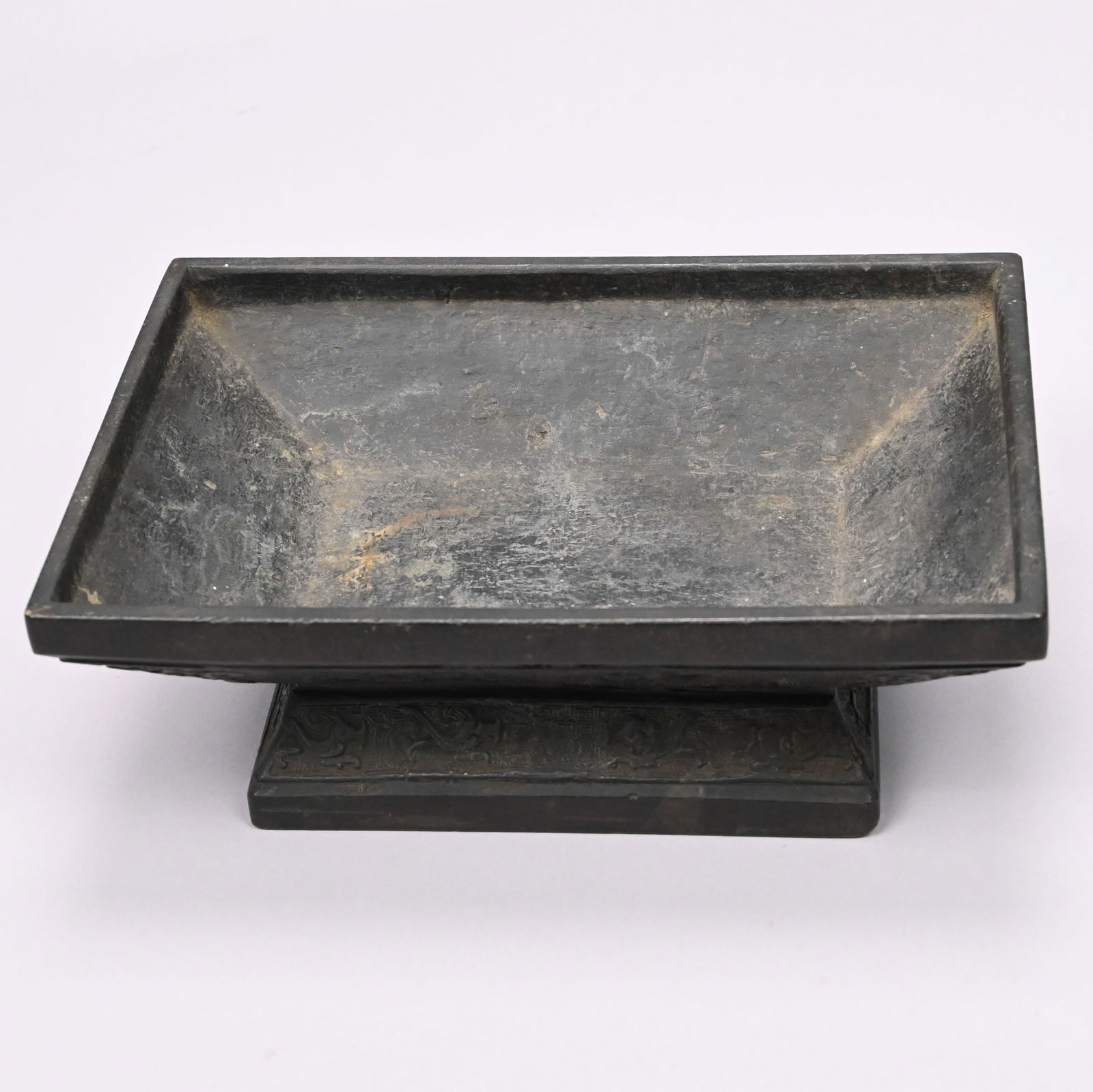 Chinese Cast Bronze Rectangular Censer - 3