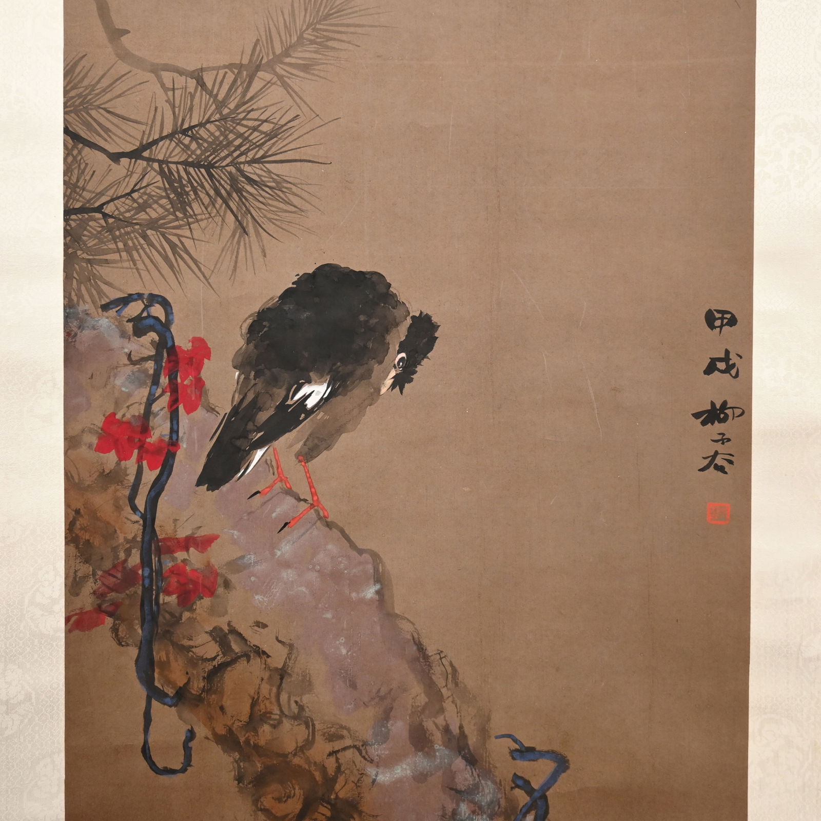 Three Chinese Hanging Scroll Paintings - 13