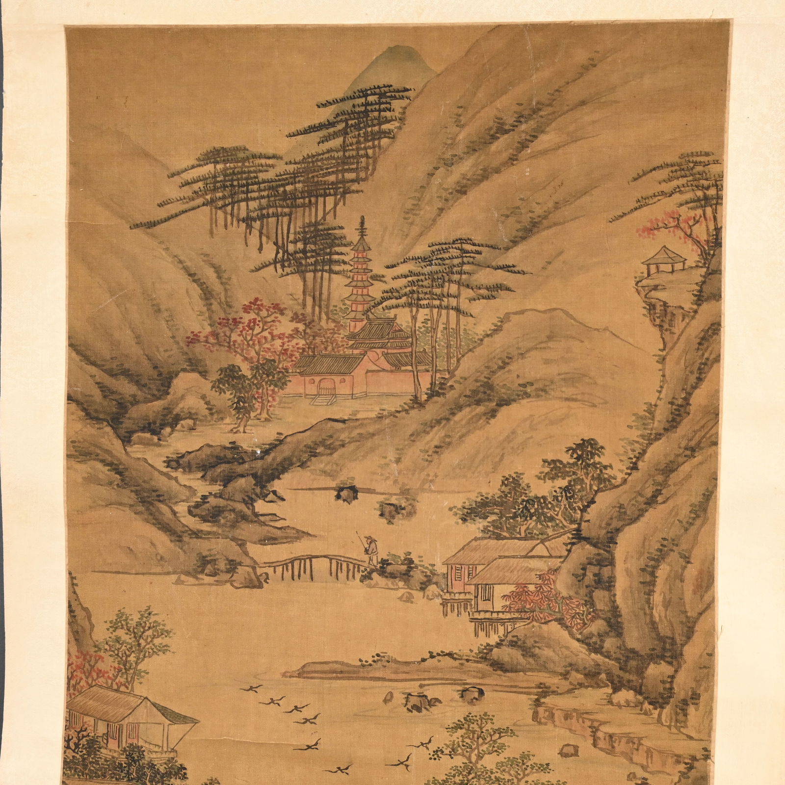 Three Chinese Hanging Scroll Paintings - 7