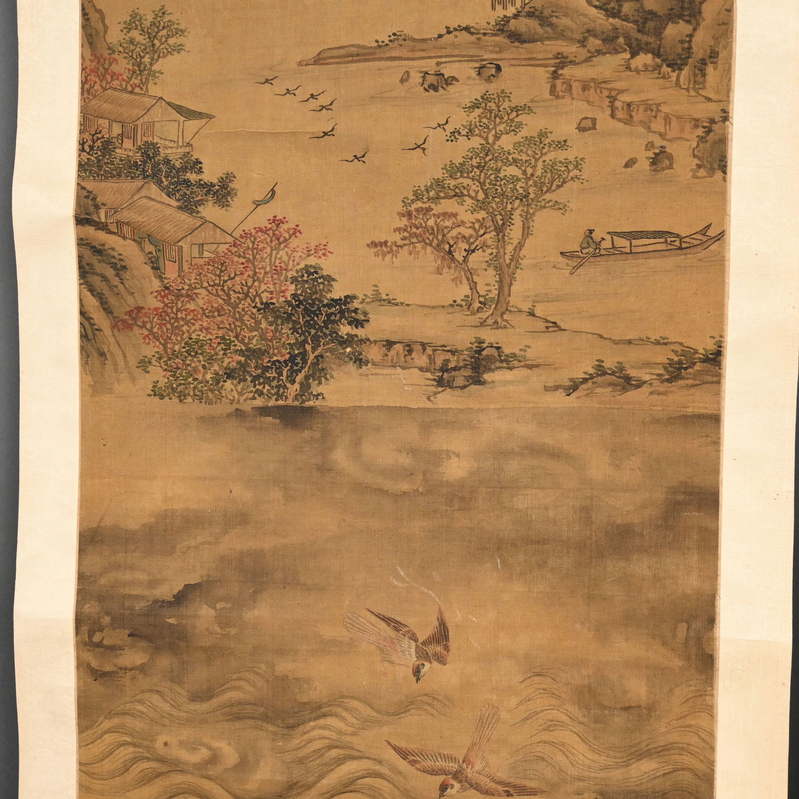 Three Chinese Hanging Scroll Paintings - 8