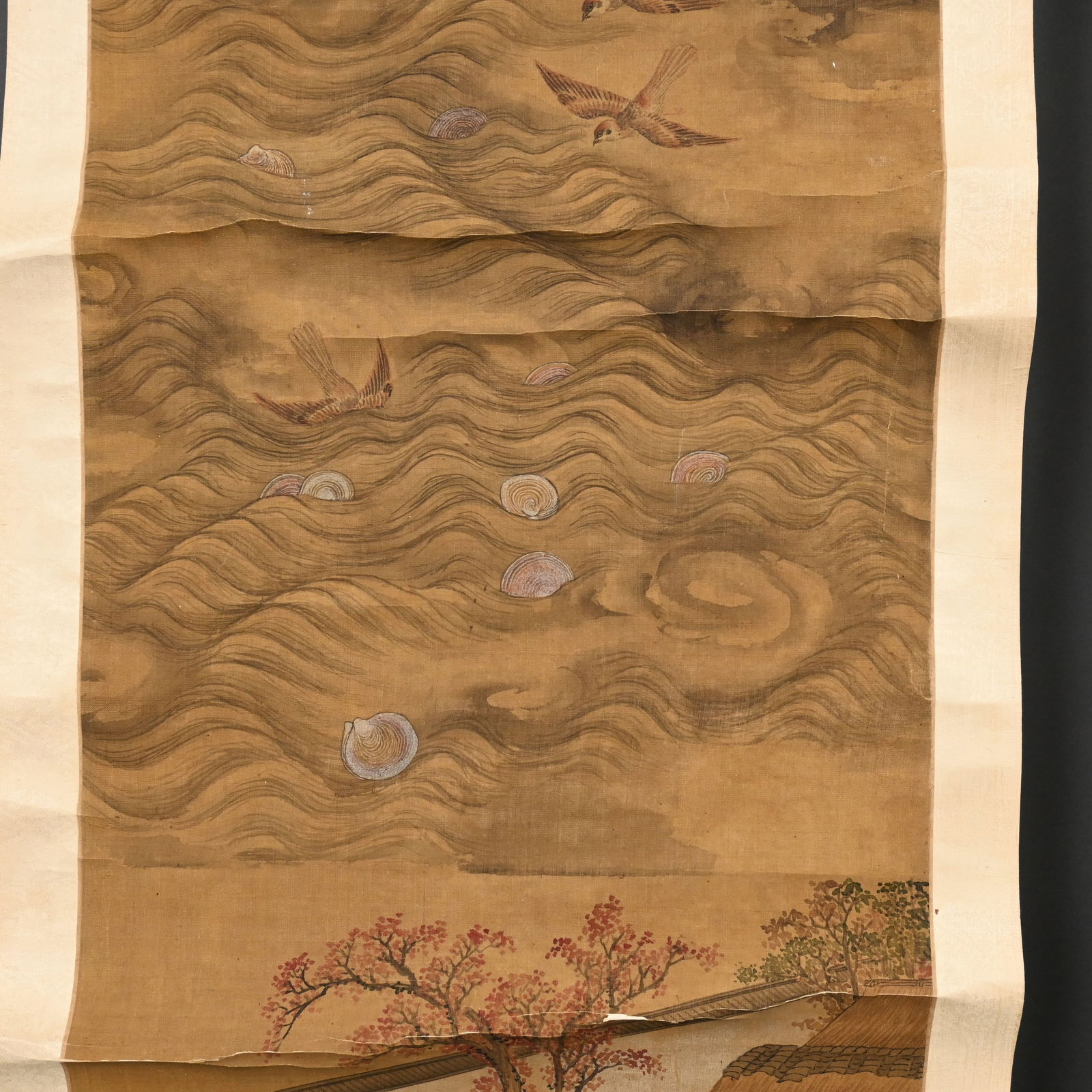 Three Chinese Hanging Scroll Paintings - 9