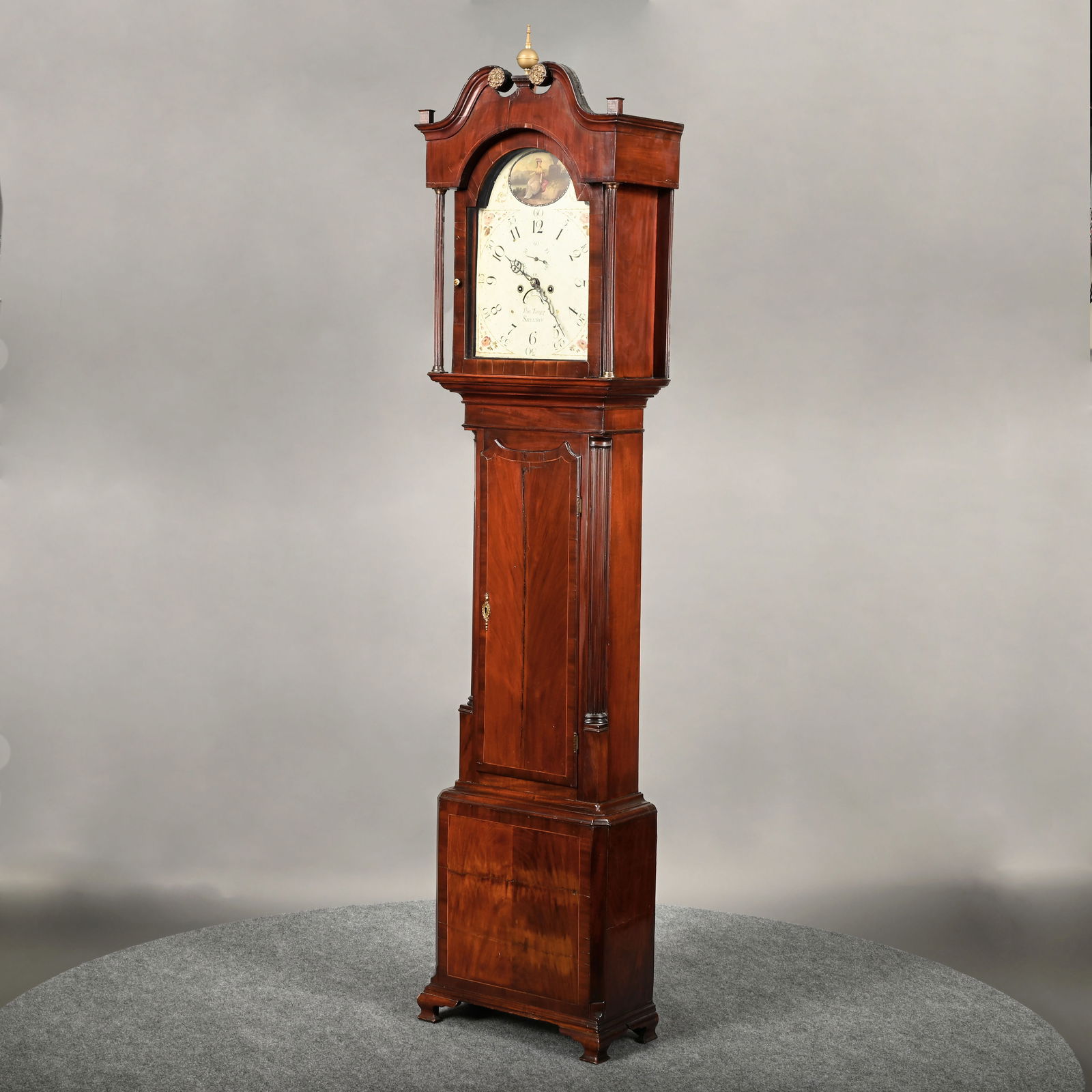 George III Mahogany Tall Case Clock, Thomas Twigg - 3
