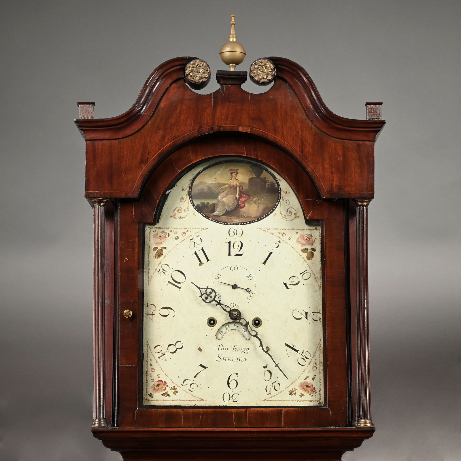 George III Mahogany Tall Case Clock, Thomas Twigg - 5