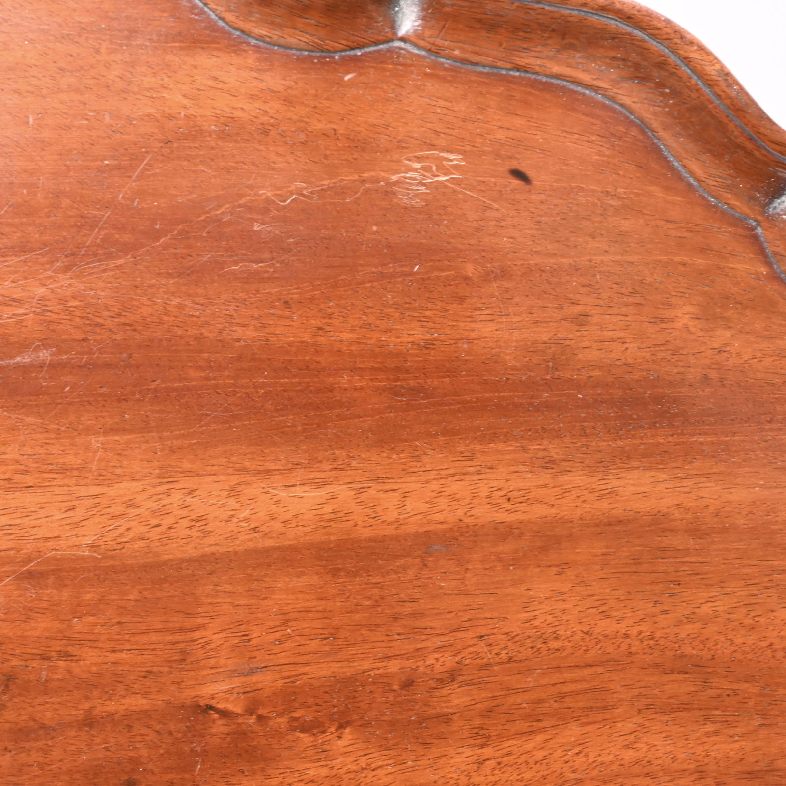 Chippendale Style Mahogany Circular Tray - 3