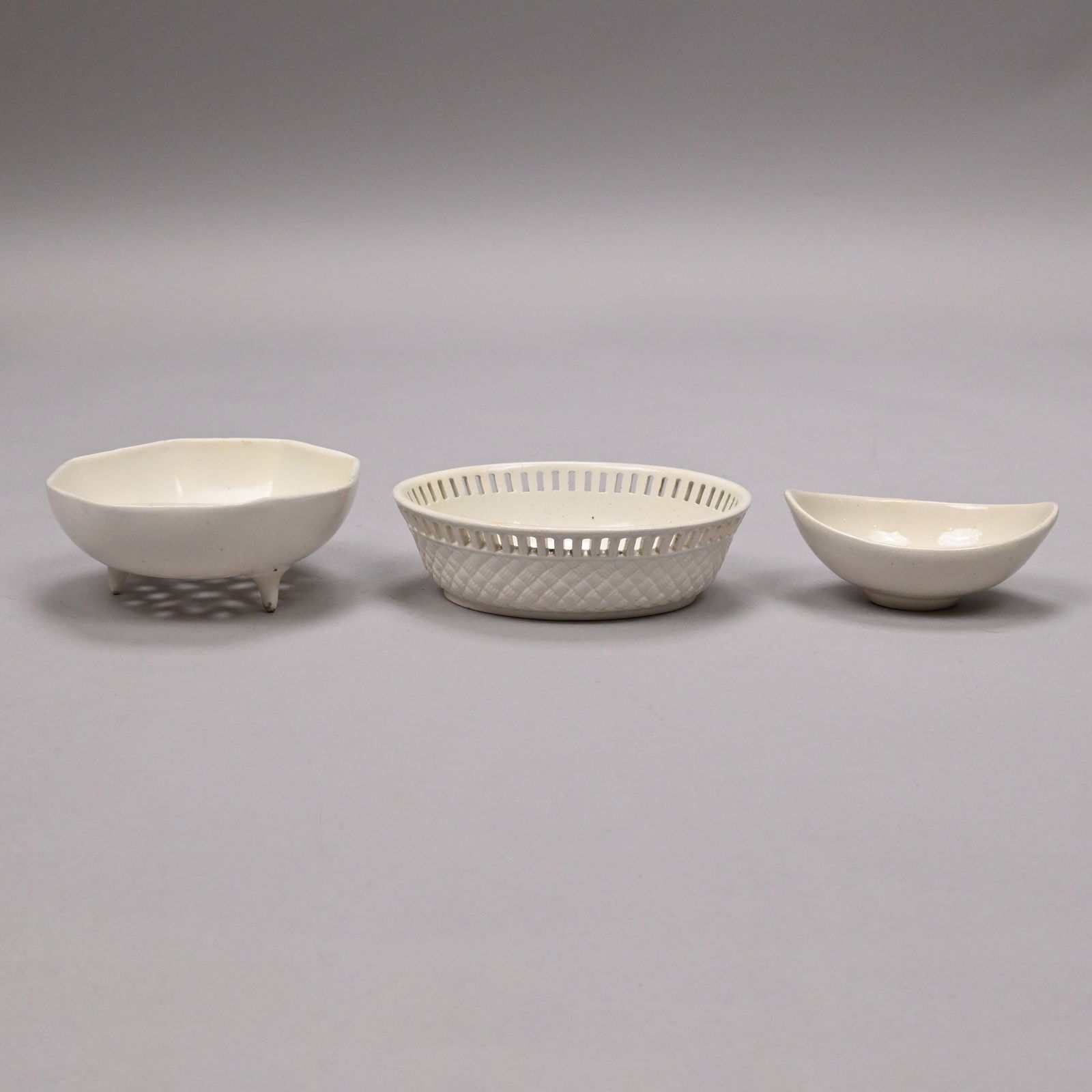 Grp English Creamware Serving Articles & Russian - 19