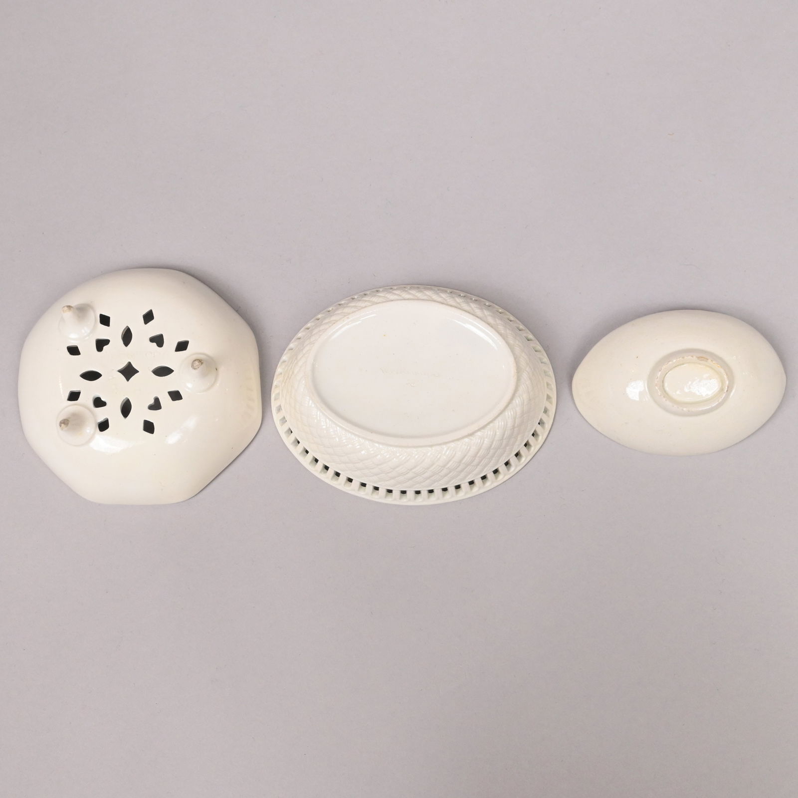 Grp English Creamware Serving Articles & Russian - 20