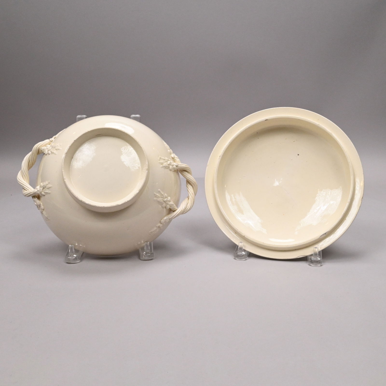 Grp English Creamware Serving Articles & Russian - 8