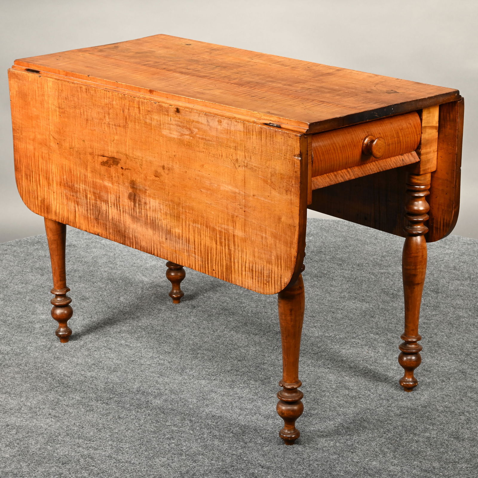 Sheraton Tiger Maple Pembroke Table - 7