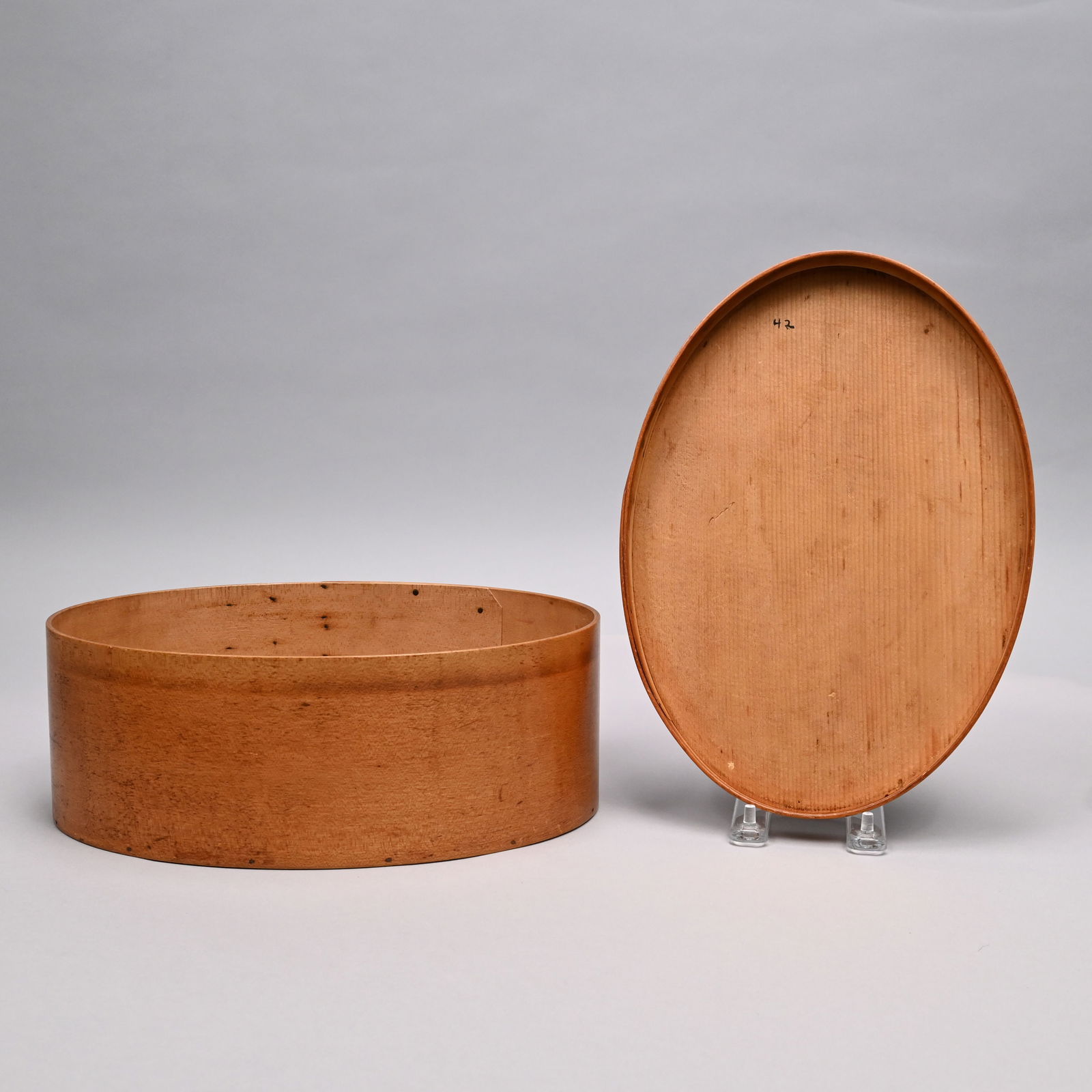 Set Four Shaker Nesting Oval Pantry Boxes & Single - 3