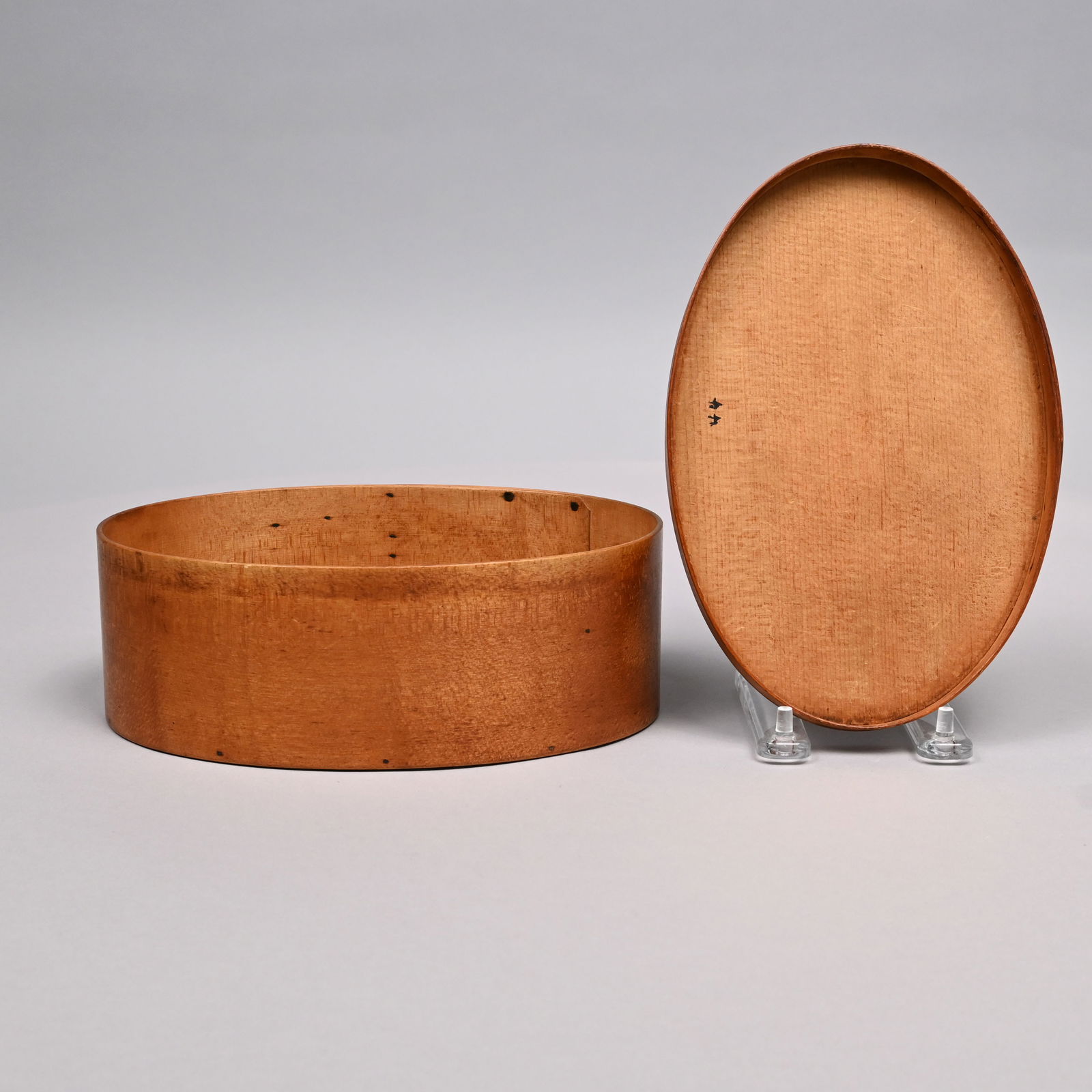 Set Four Shaker Nesting Oval Pantry Boxes & Single - 7