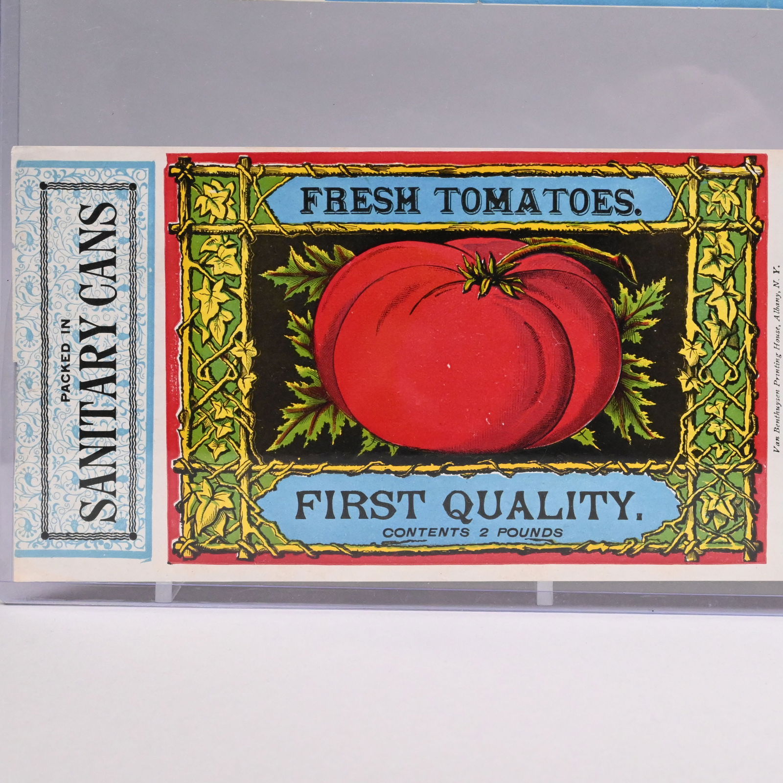 Two Shaker Paper Can Labels, Anna Case, Trustee - 3