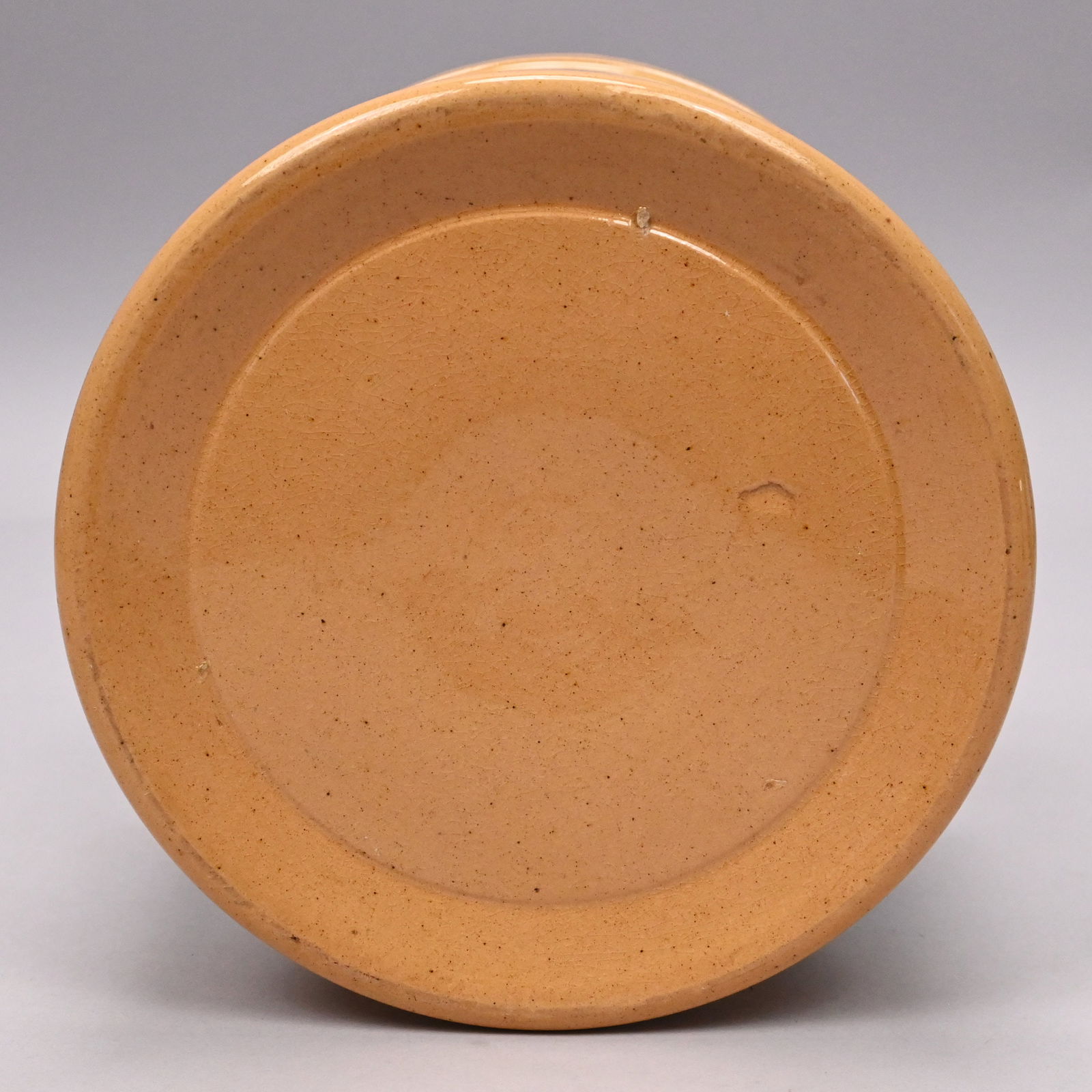 Glazed Redware Bean Pot& Yellow Ware Mochaware Jar - 14