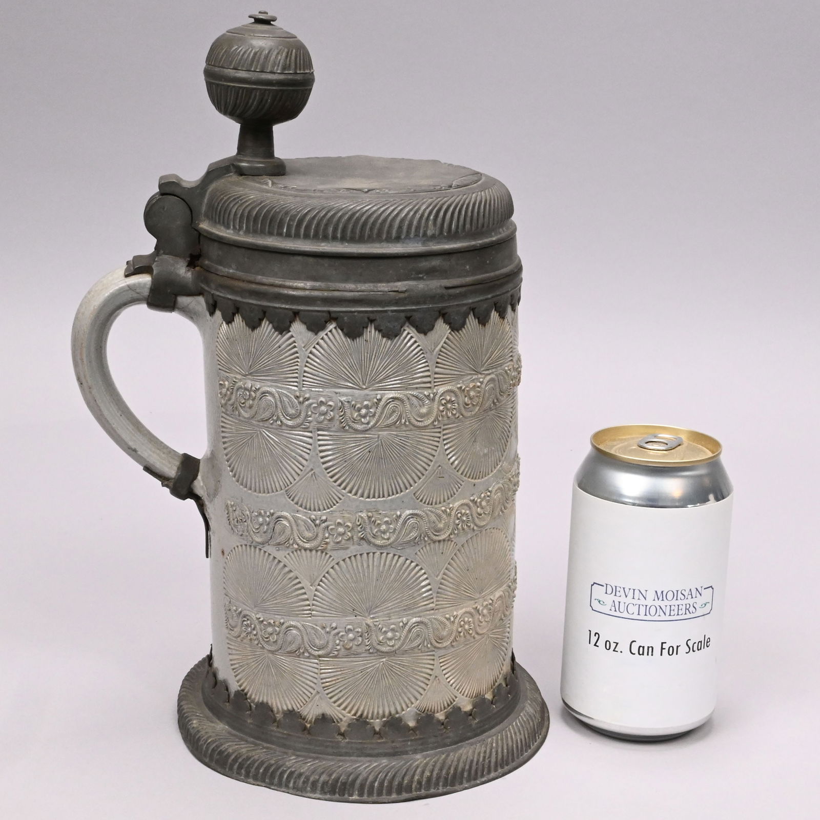 German Saltglaze Stoneware Stein, Westerwald - 5