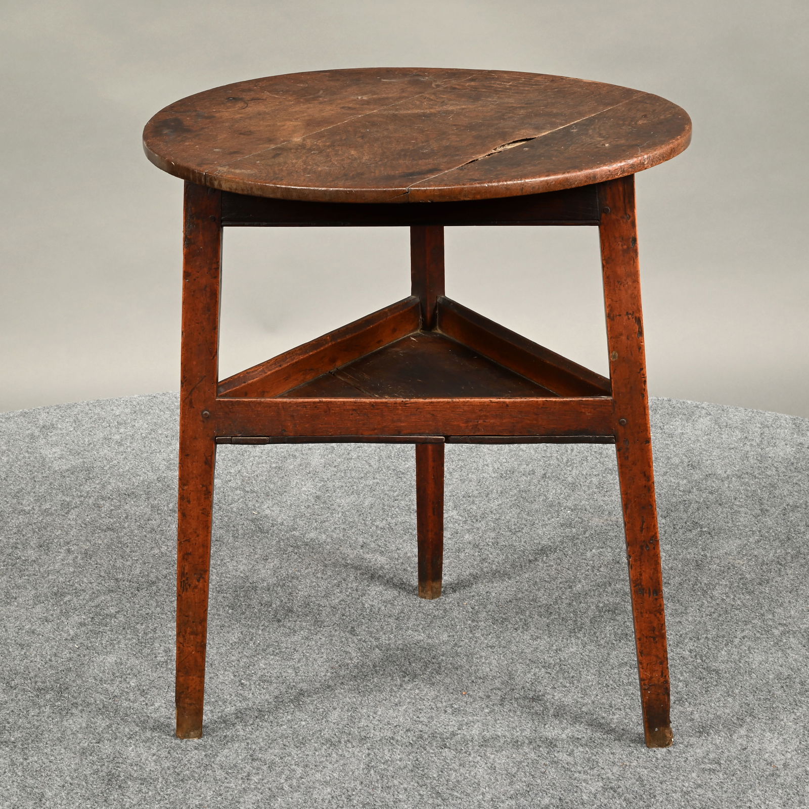 George III Oak Cricket Table - 4