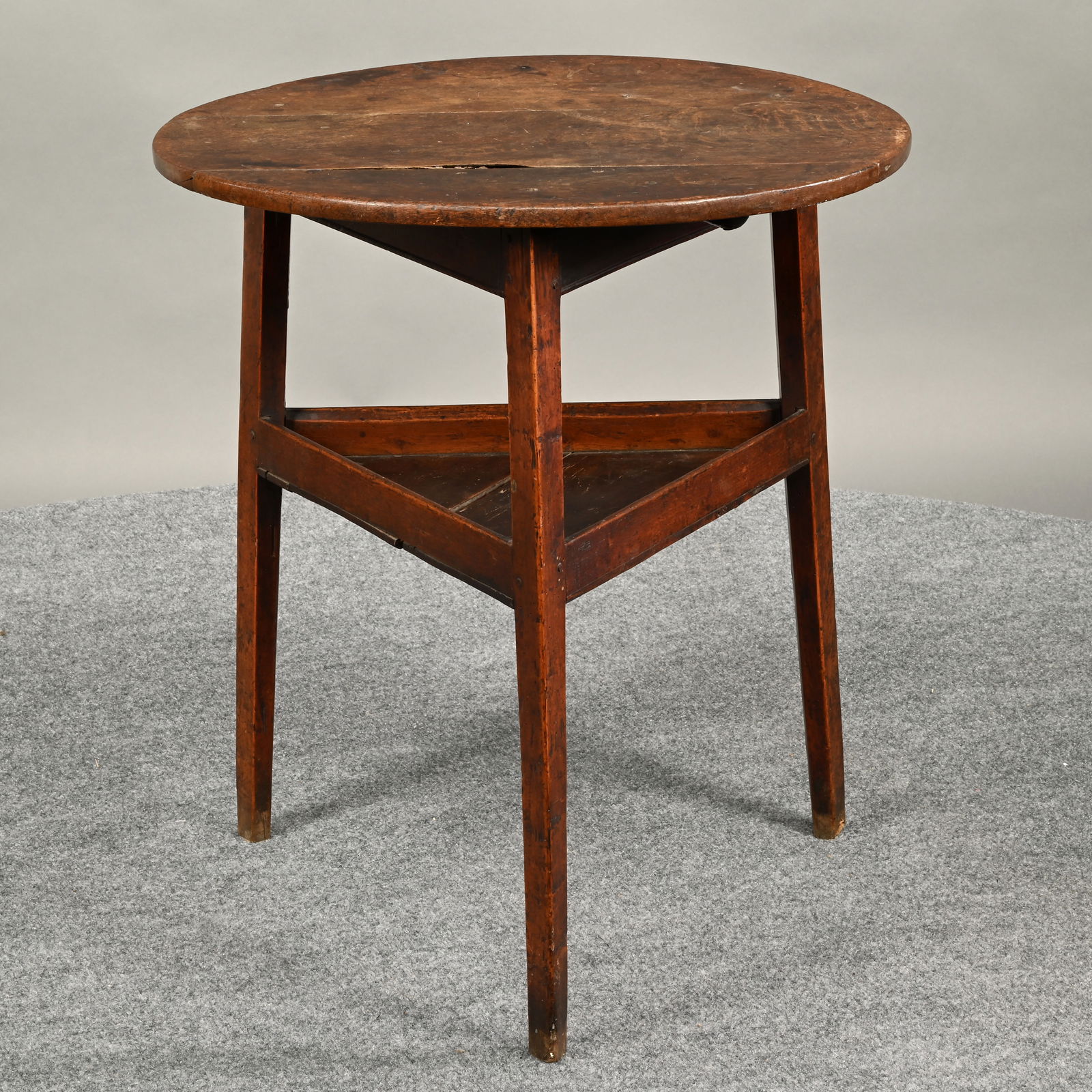 George III Oak Cricket Table - 5