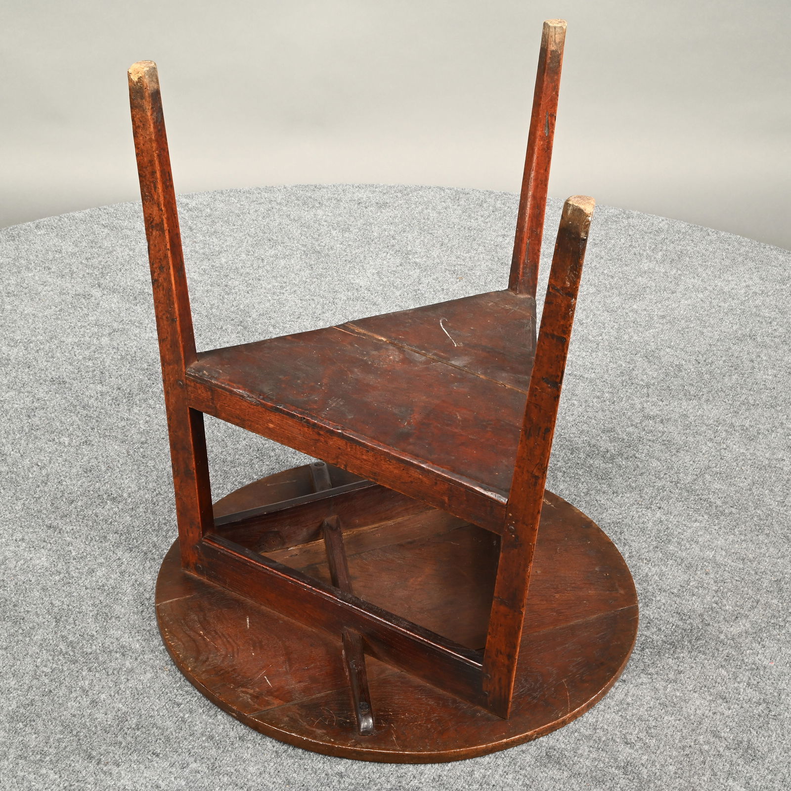 George III Oak Cricket Table - 7