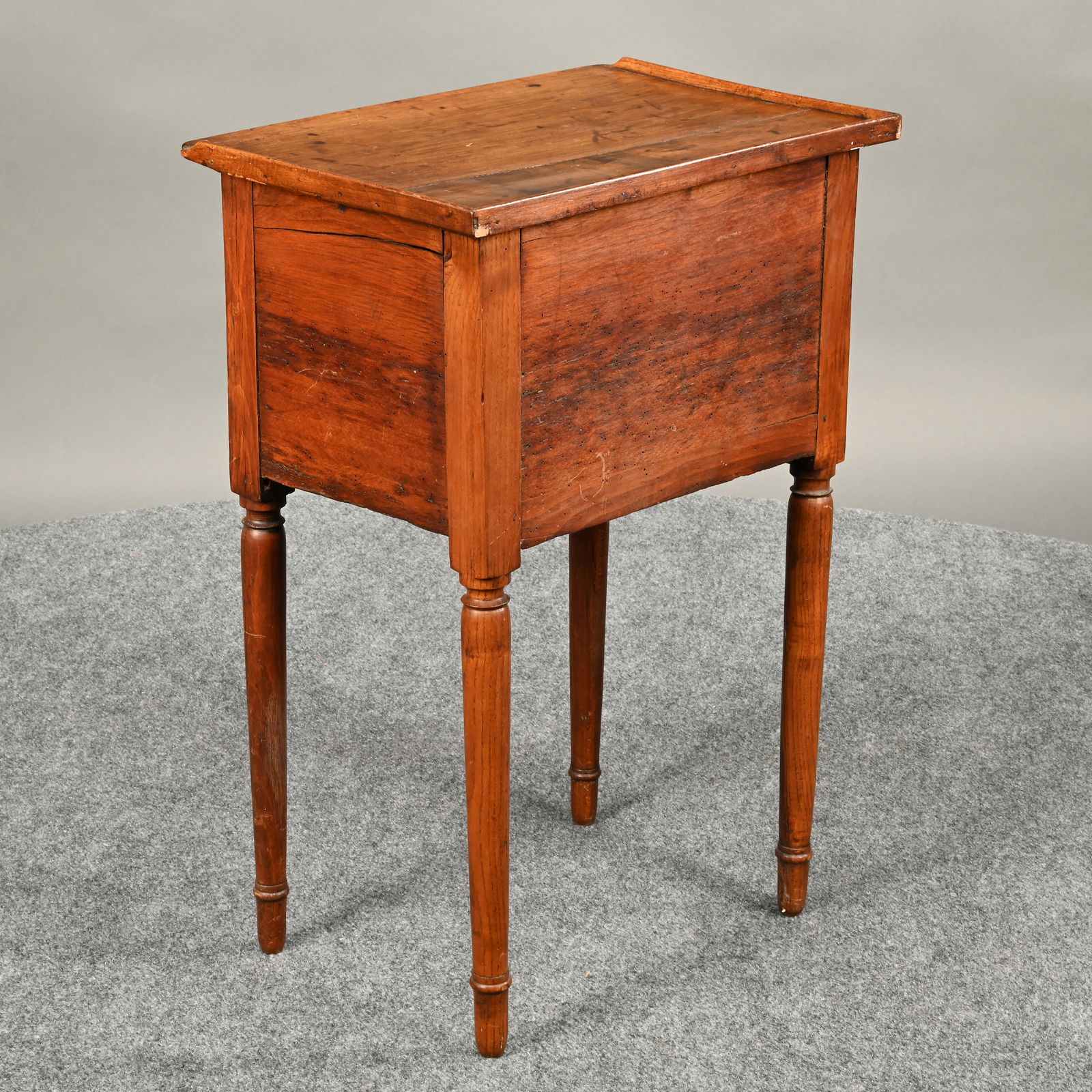 French Provincial Three-Drawer Walnut Work Table - 5