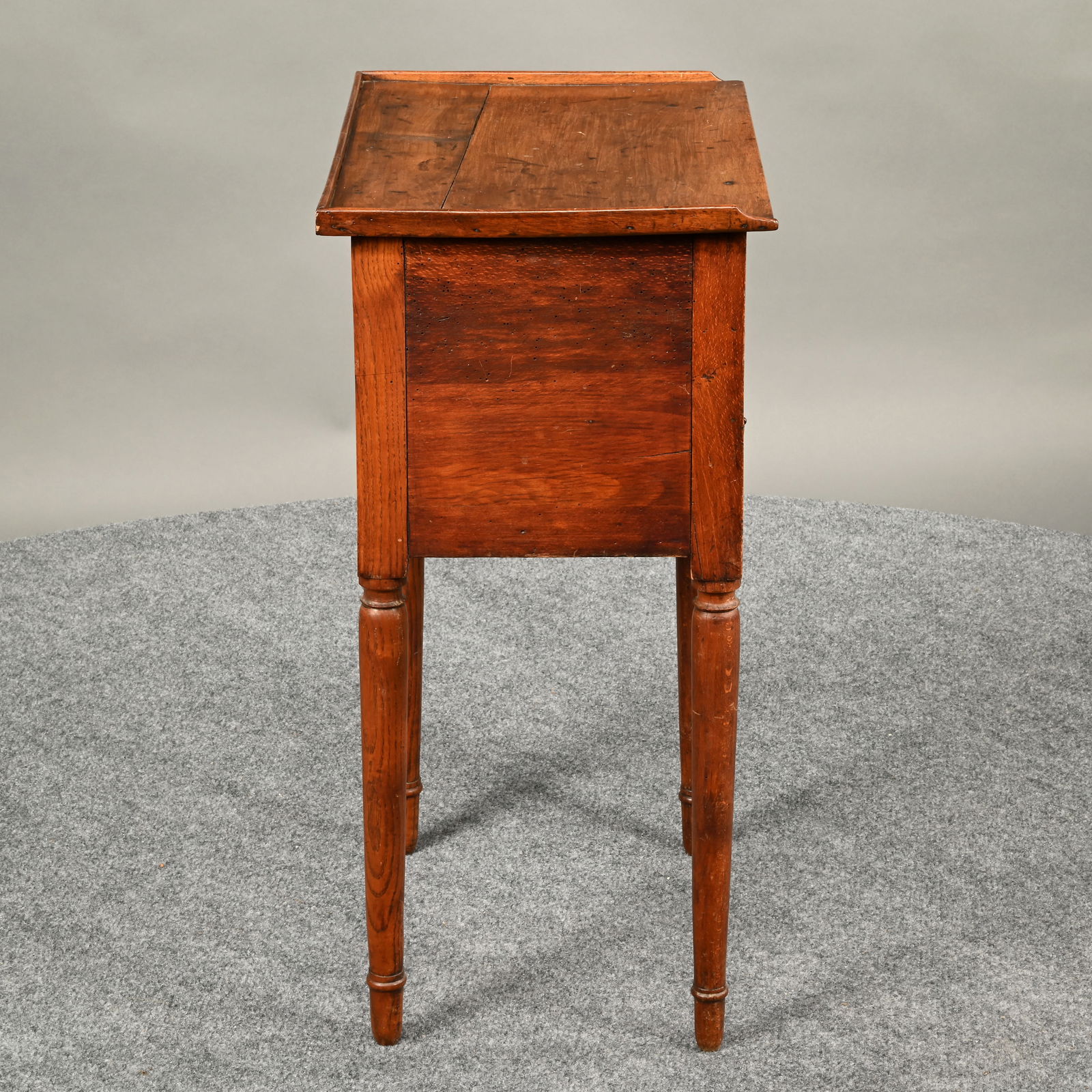 French Provincial Three-Drawer Walnut Work Table - 8