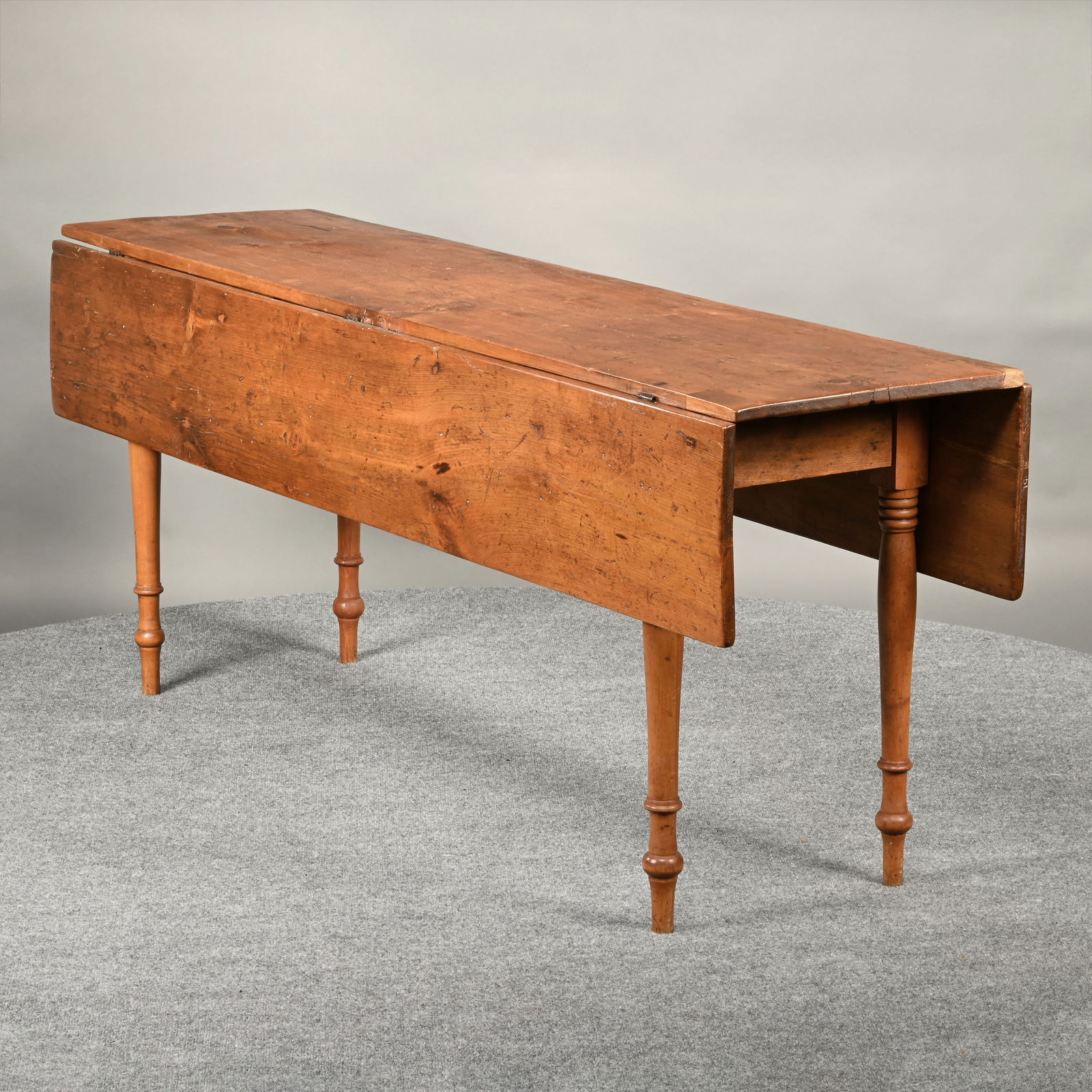 American Sheraton Drop-Leaf Harvest Table - 3