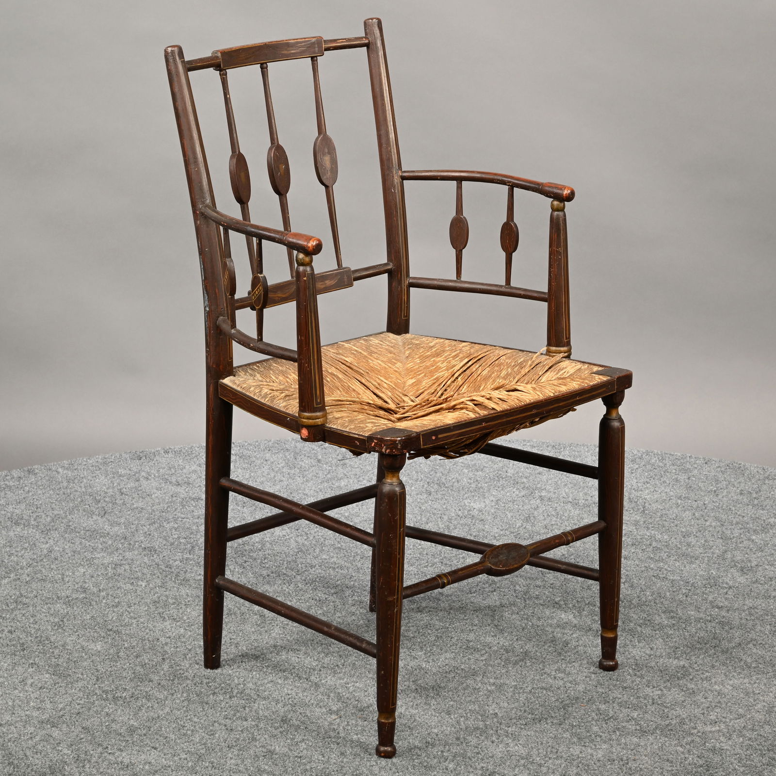 Federal Paint-Decorated Windsor Armchair,Baltimore (1 of 11)