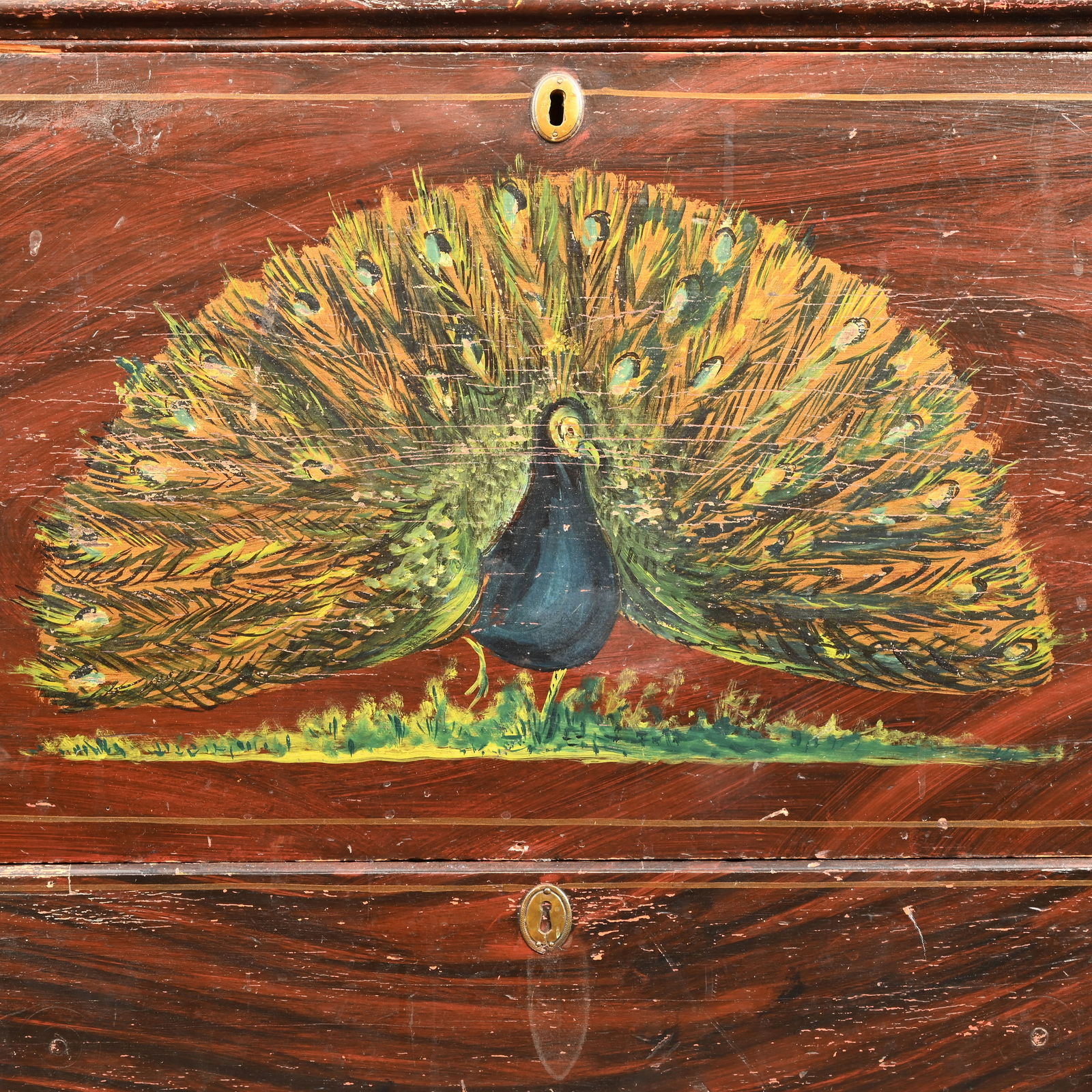 American Paint Decorated Blanket Chest - 10