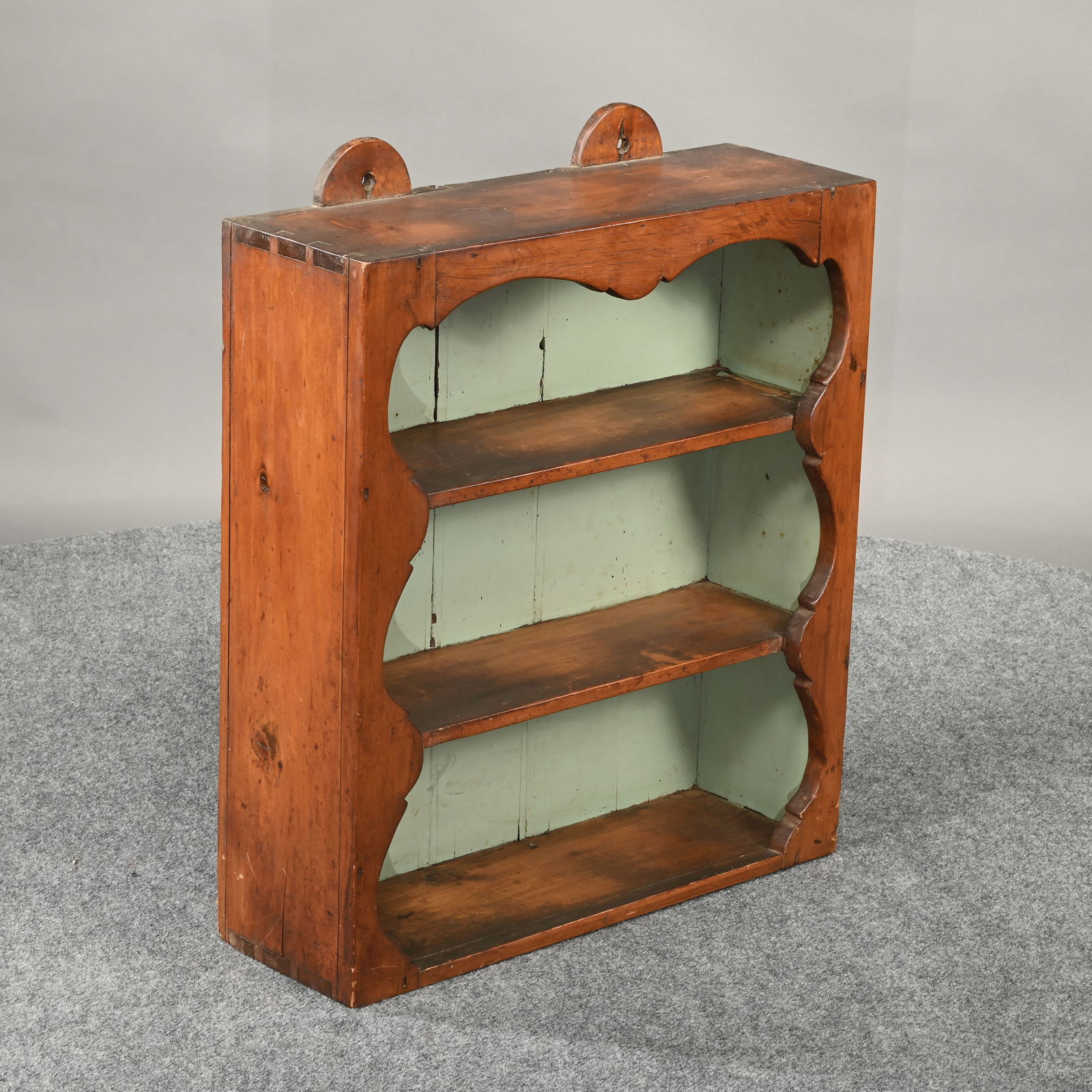 Two American Pine Hanging Shelves - 2