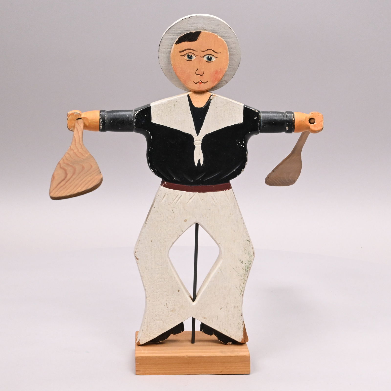 Folk Art Nantucket Sailor Whirligig, Attrib. Ceely (1 of 7)