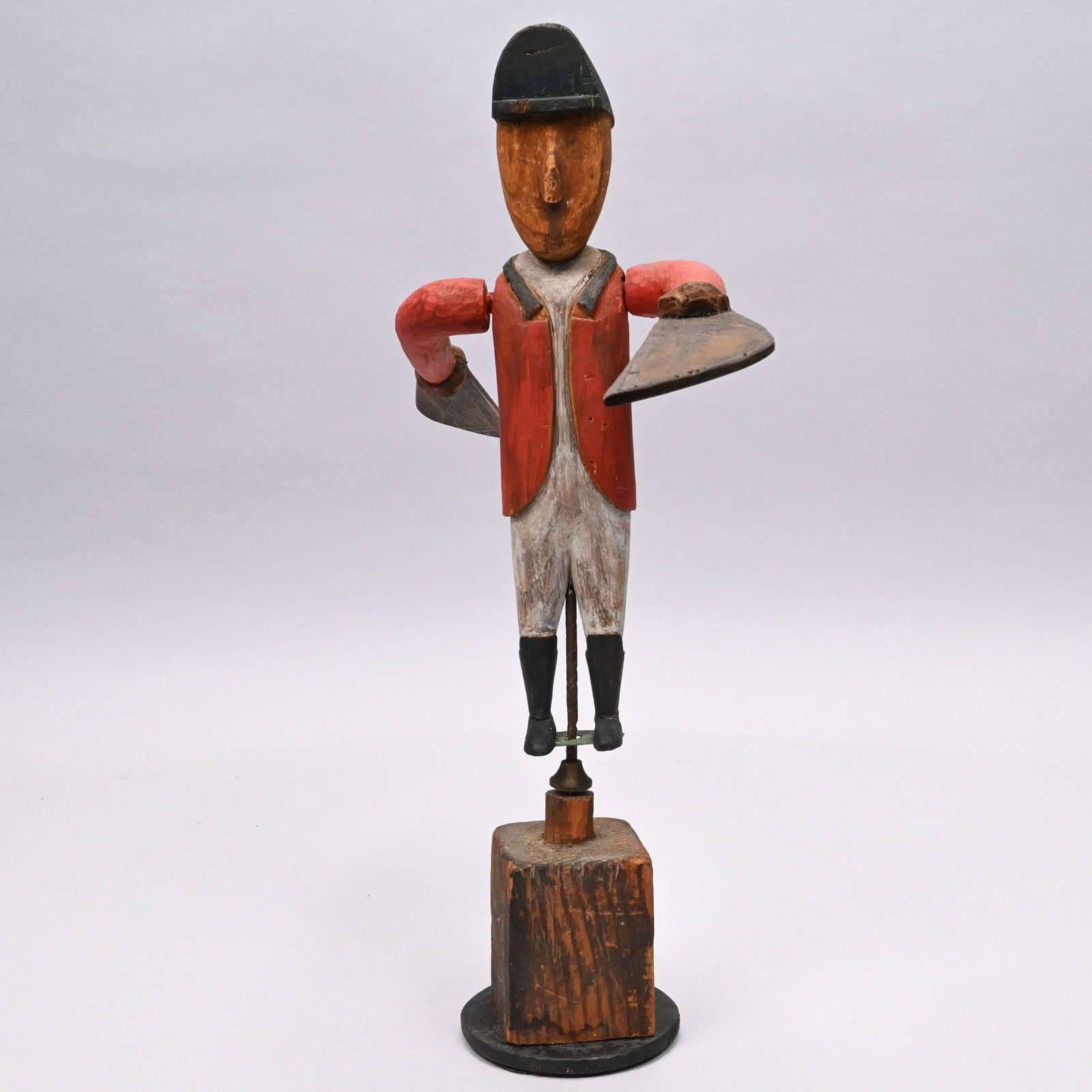 Folk Art Carved, Painted Hessian Soldier Whirligig (1 of 4)