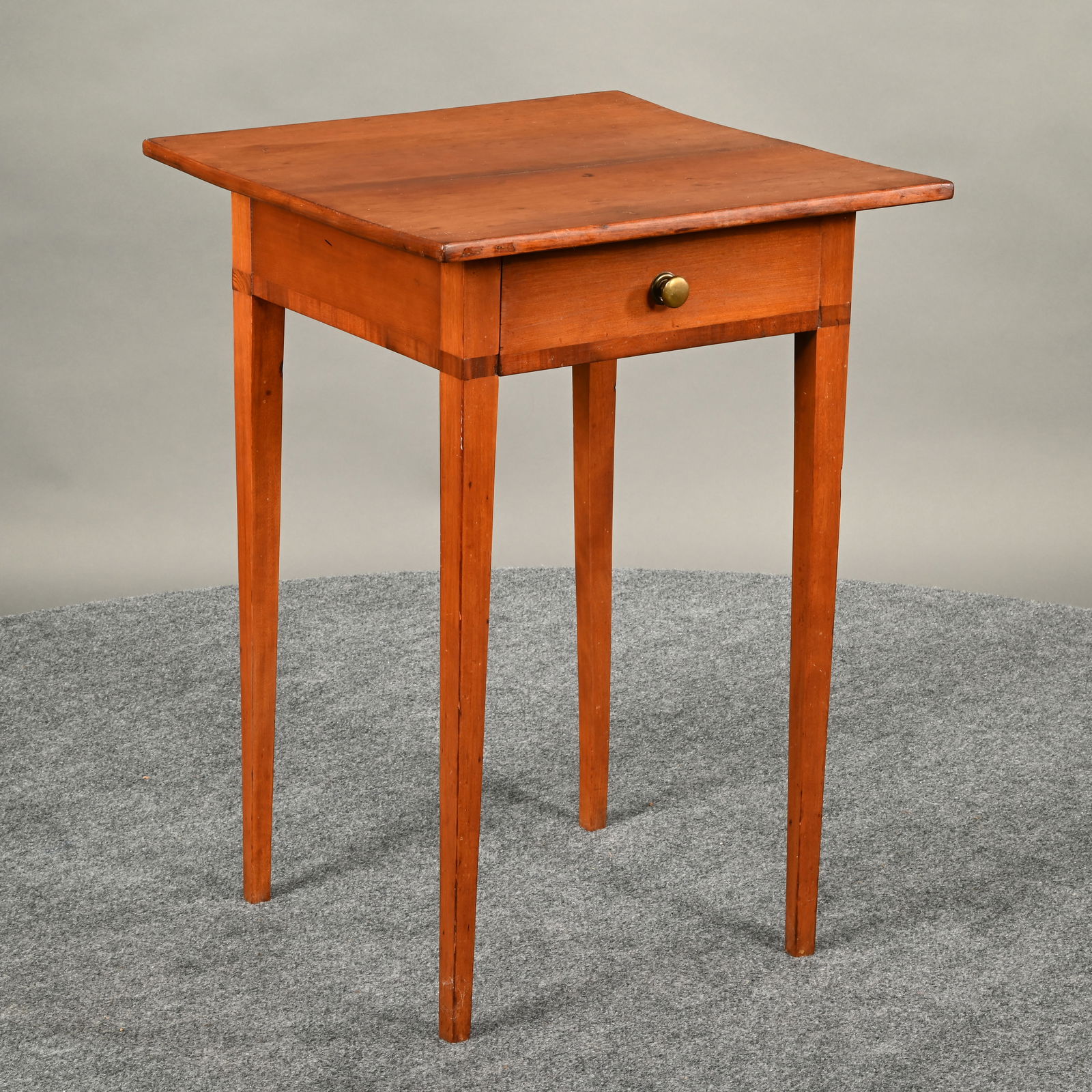New England Federal Inlaid Cherry & Birch Stand (1 of 9)