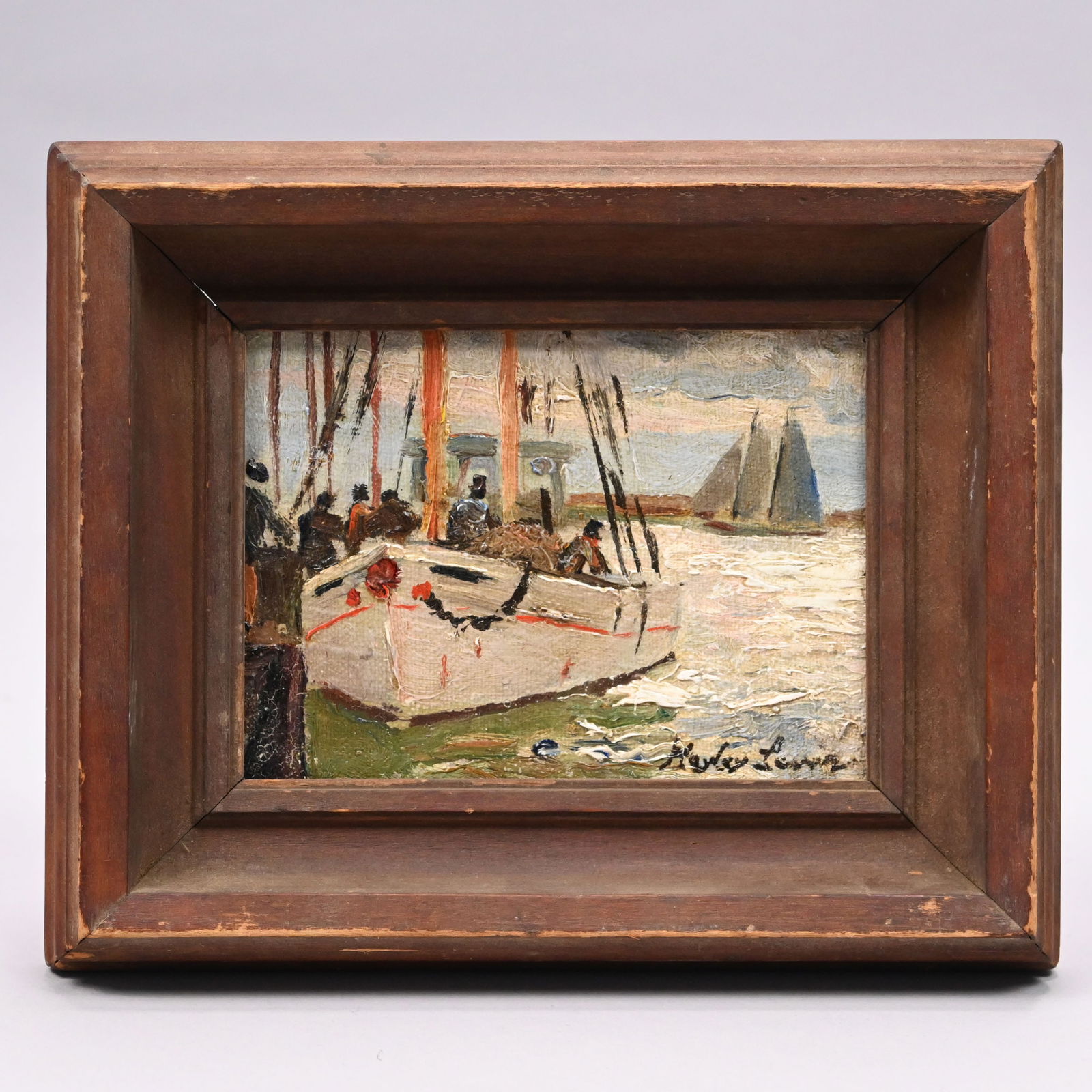 Richard Hayley Lever-"Oyster Schooner, Bivalve NJ" (1 of 4)