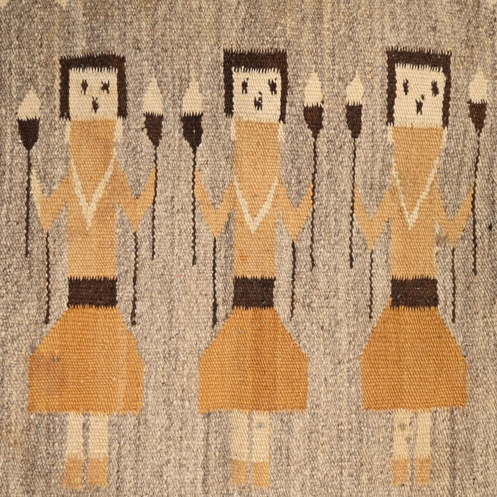 Navajo Yei Wool Weaving - 3