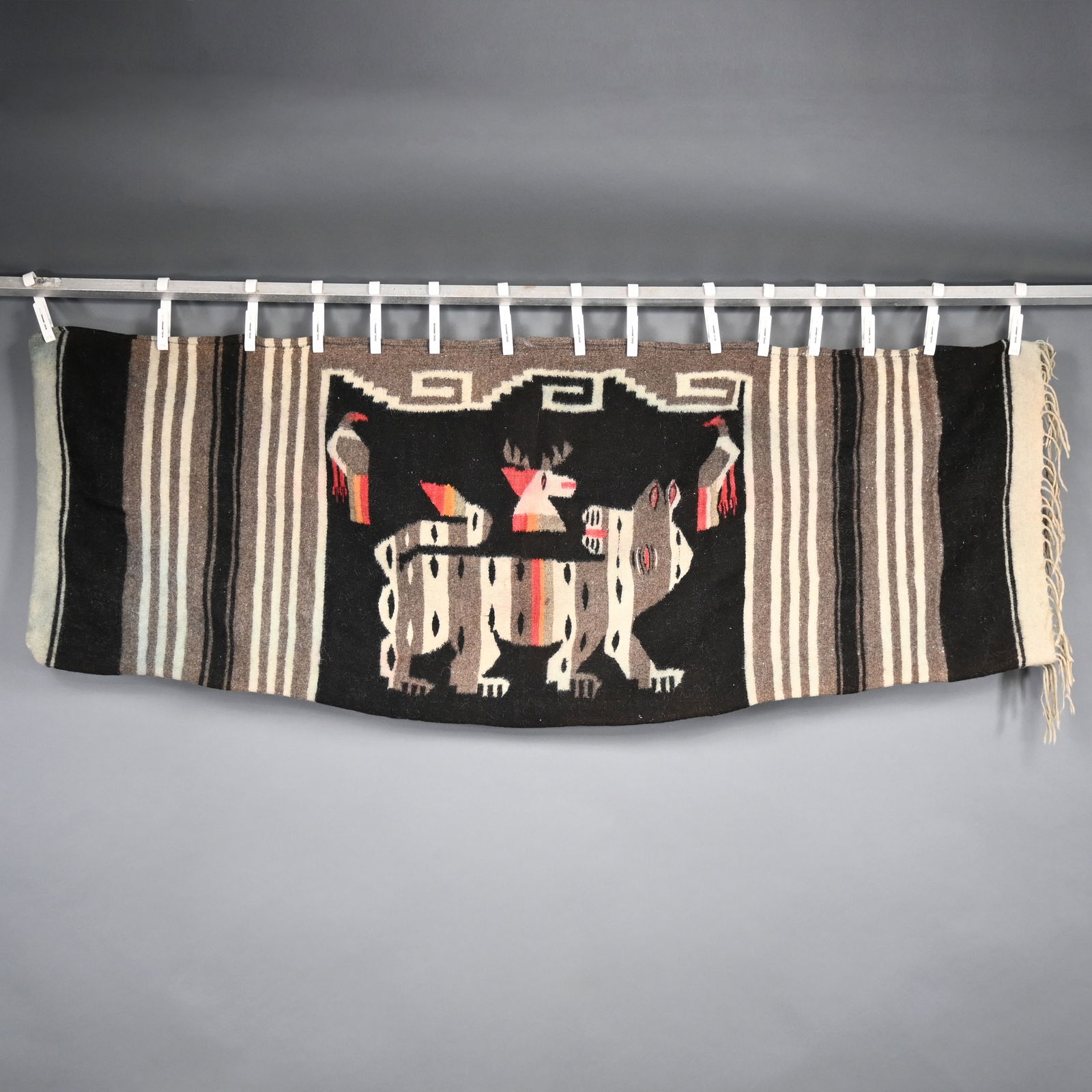 Mexican Woven Textile and a Weaving - 2