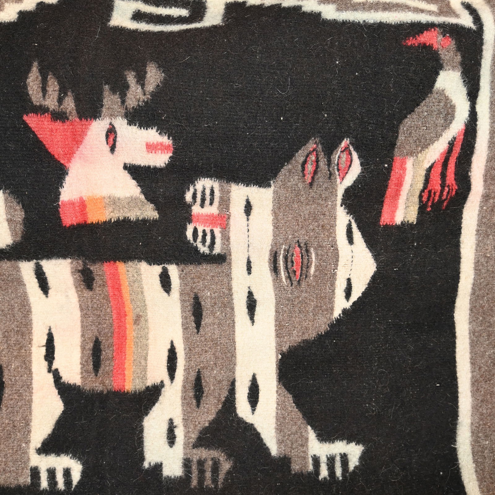 Mexican Woven Textile and a Weaving - 3