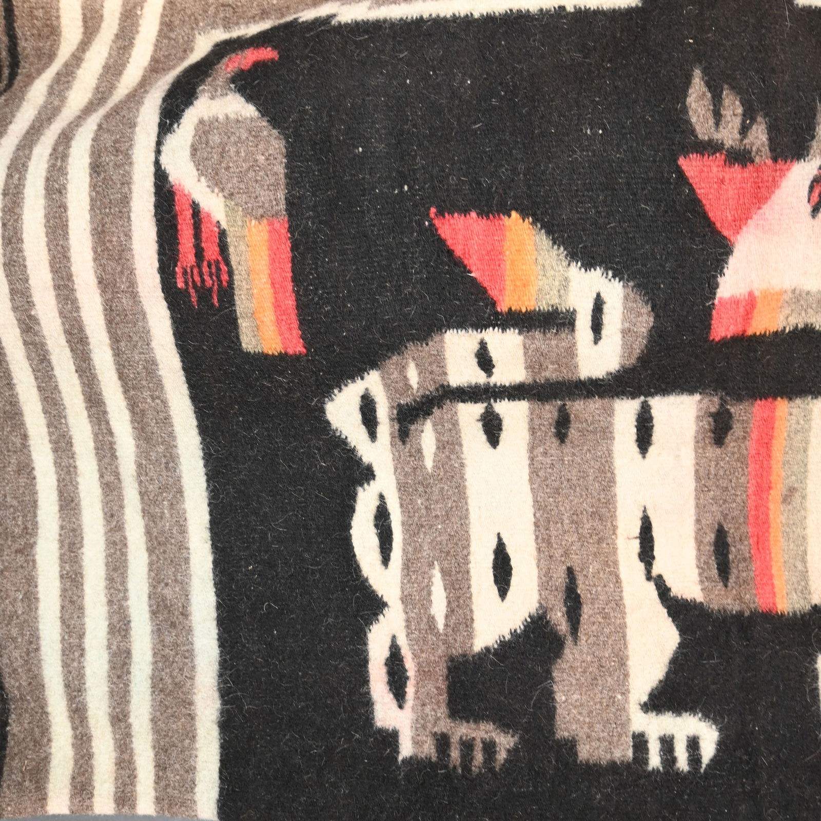 Mexican Woven Textile and a Weaving - 4