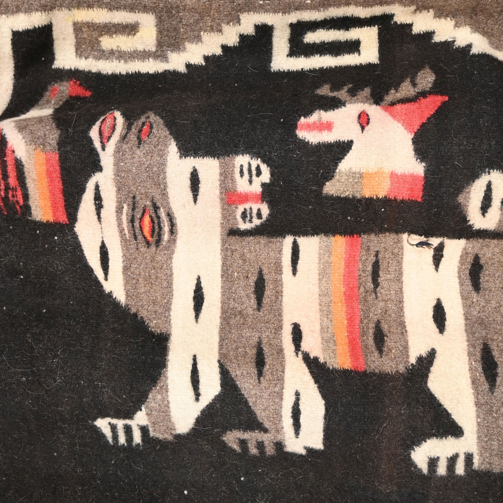 Mexican Woven Textile and a Weaving - 5