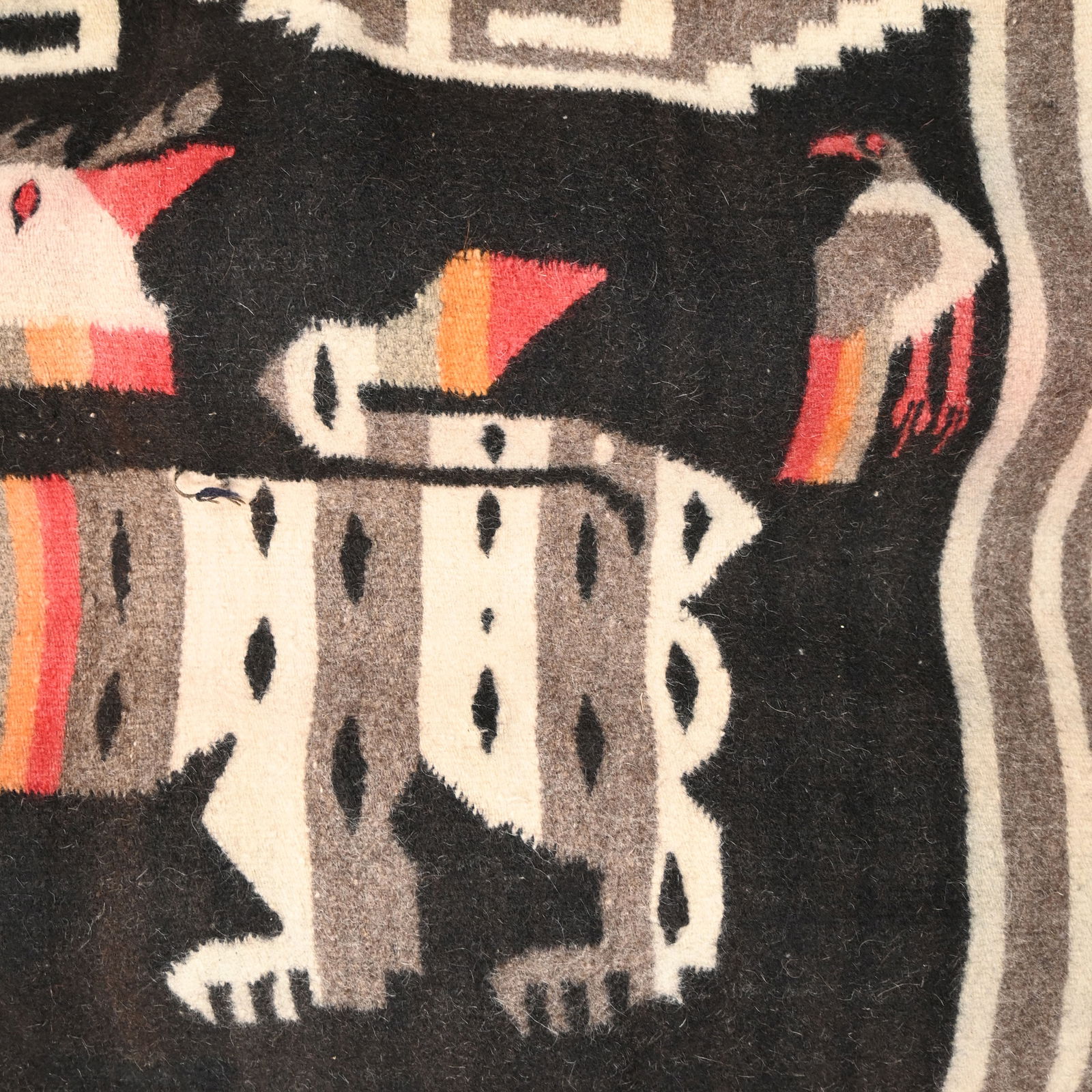 Mexican Woven Textile and a Weaving - 6