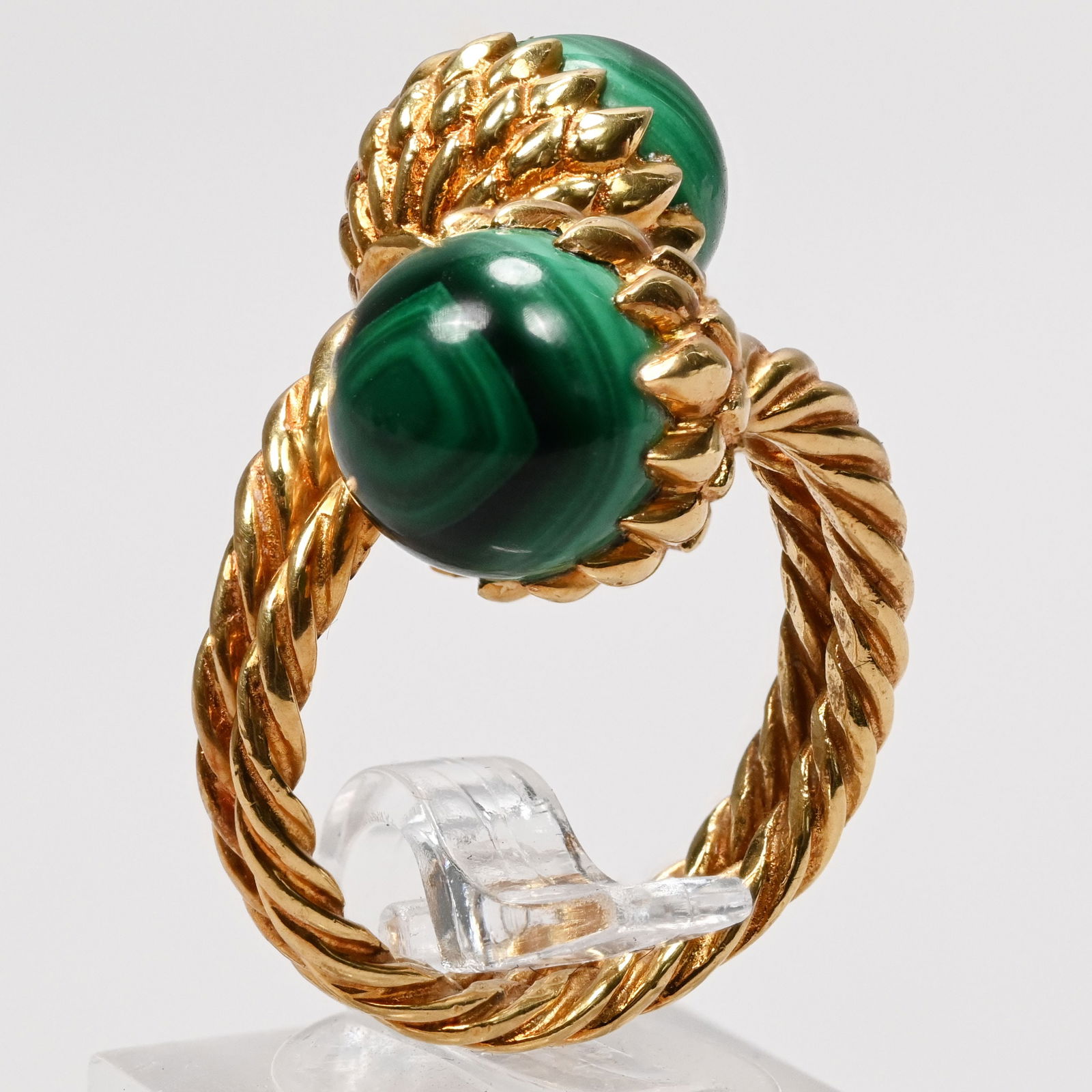 Tiffany & Co. Schlumberger Gold and Malachite Ring (1 of 5)