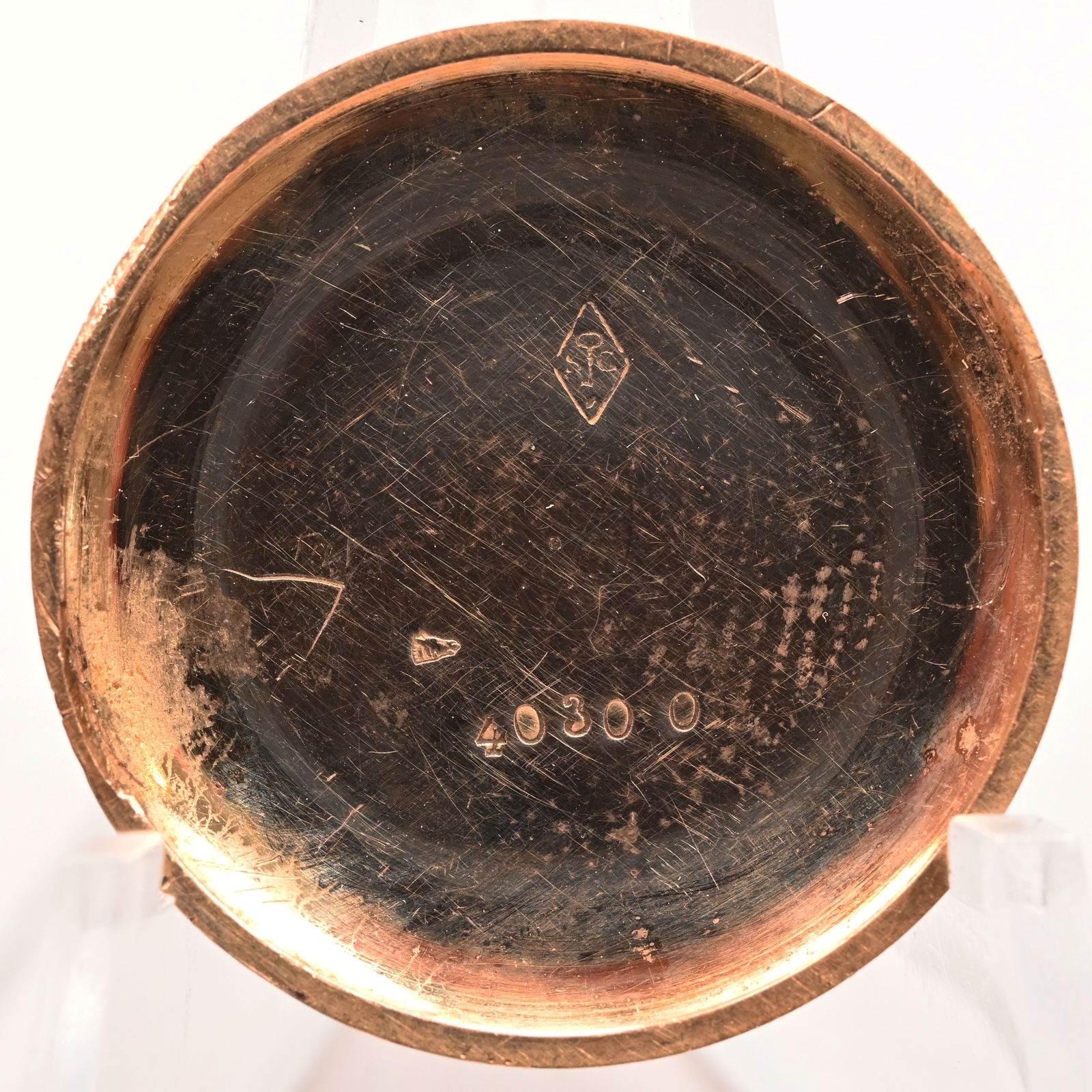 French 18k Gold and Ruby Lapel Button Hole Watch - 4