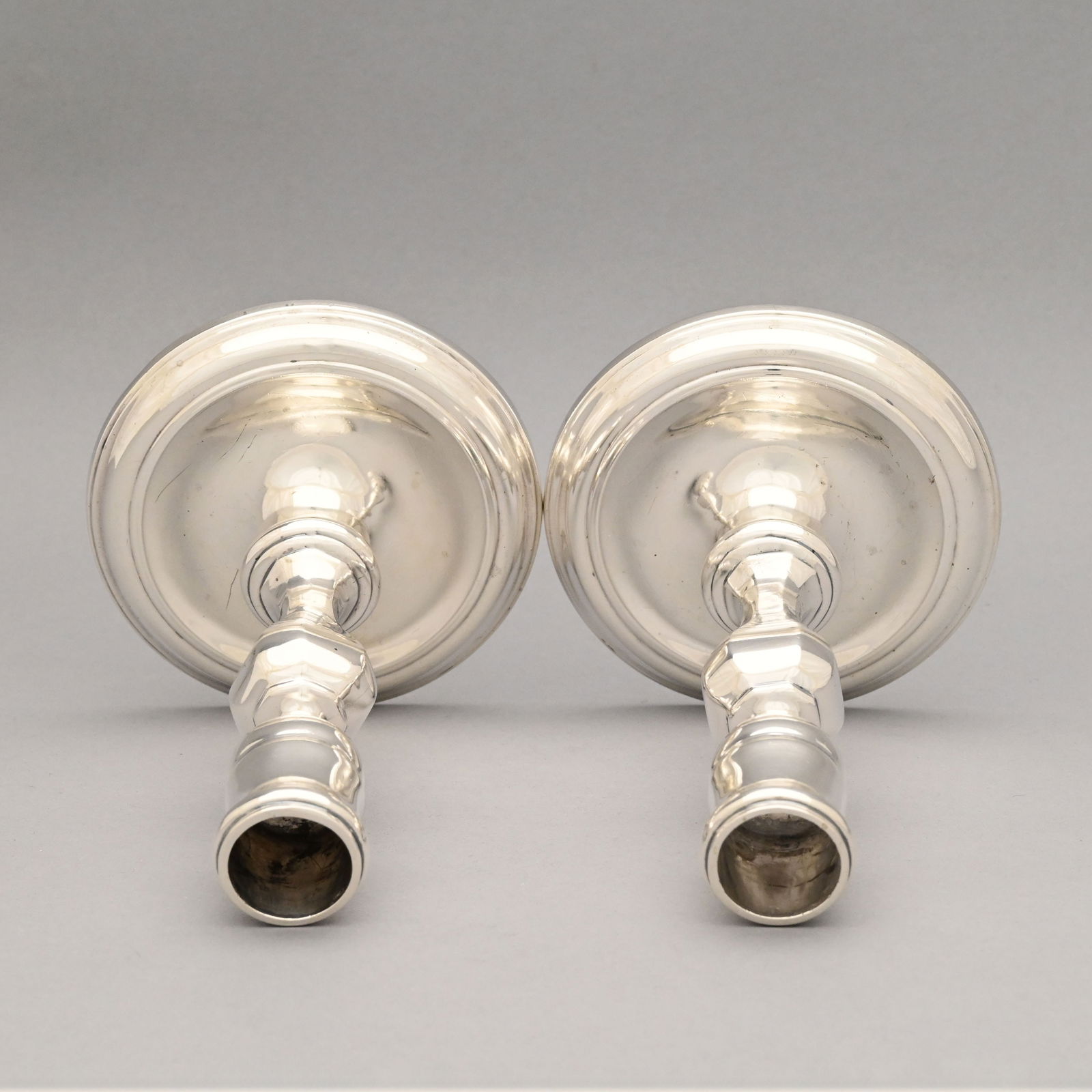 Pair American Sterling Silver Candlesticks,Tiffany - 5