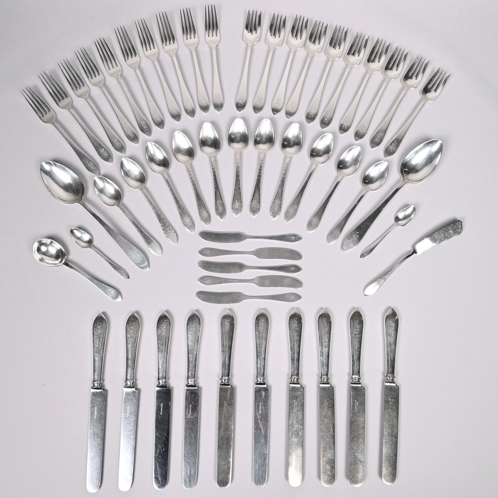 Tiffany & Co. Silver 'Faneuil' Flatware Service (1 of 13)