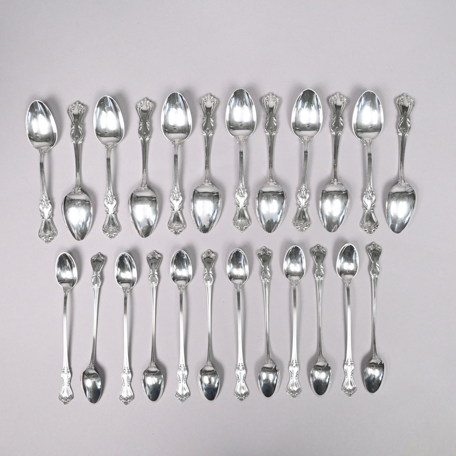American Sterling Silver Flatware Service - 10