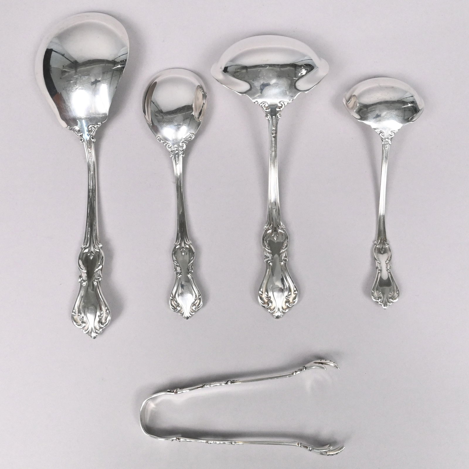 American Sterling Silver Flatware Service - 14