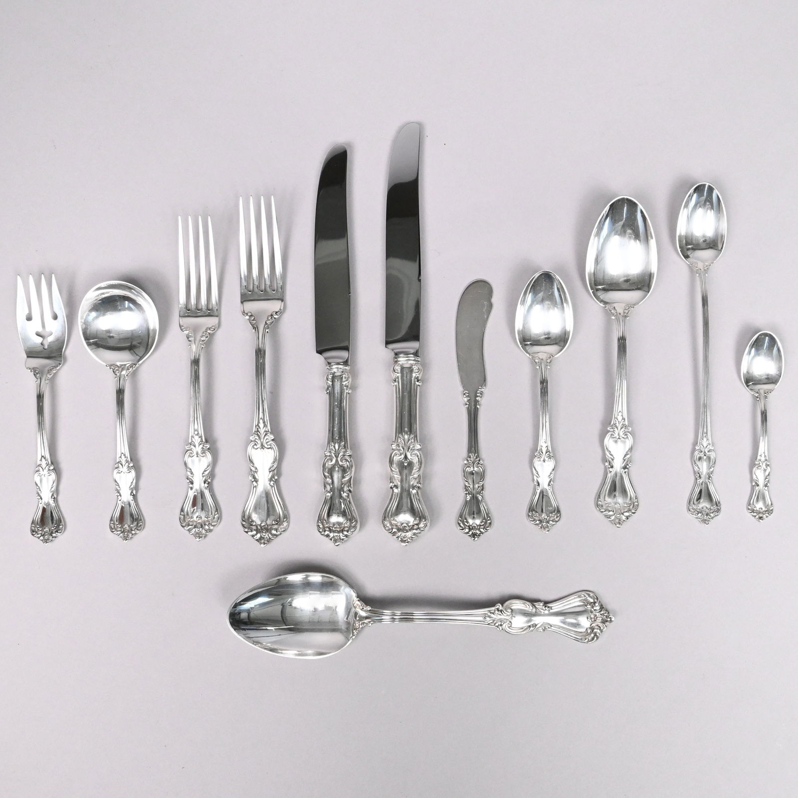 American Sterling Silver Flatware Service - 4